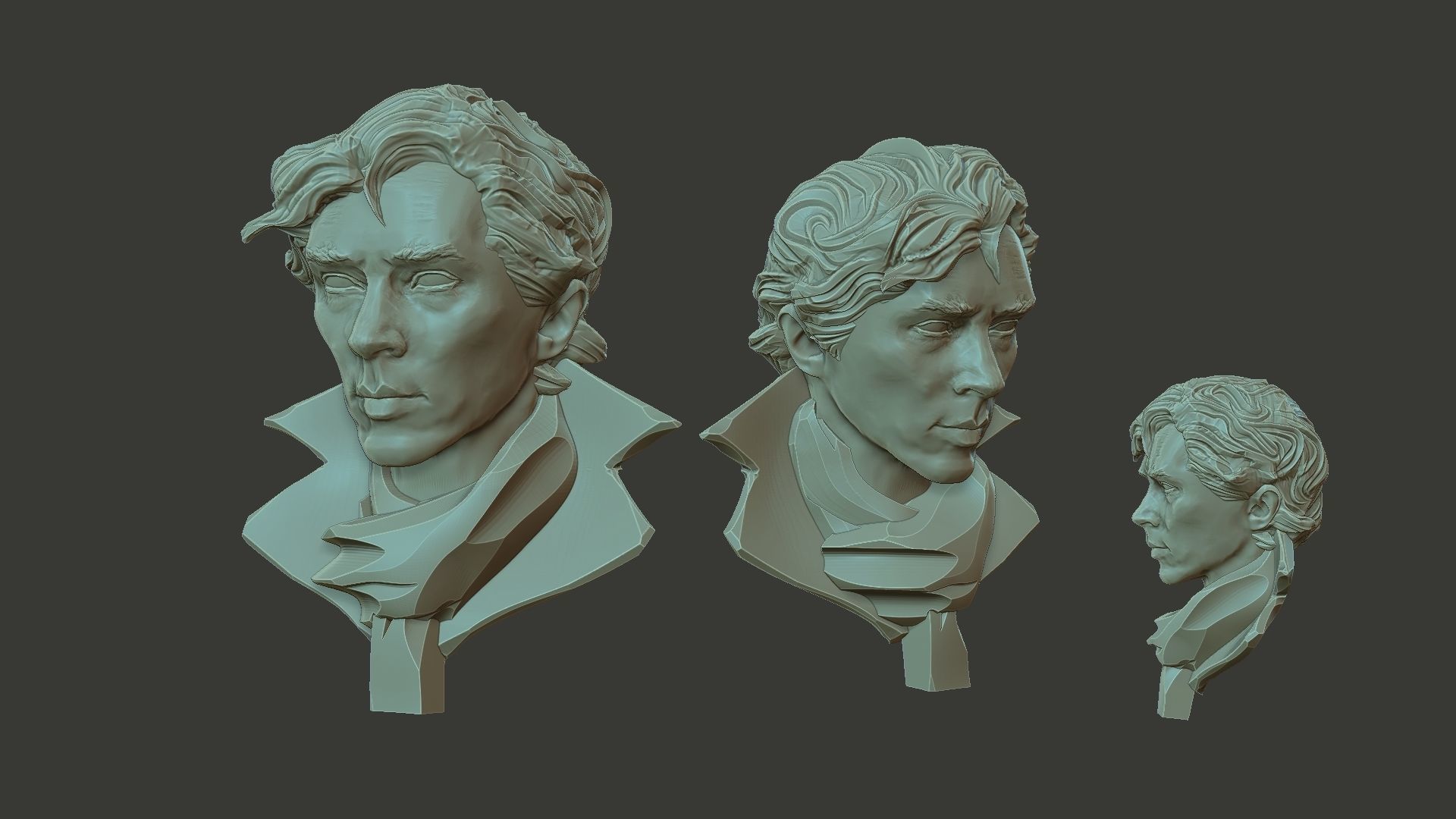 Sherlock stylized 3D print model_7