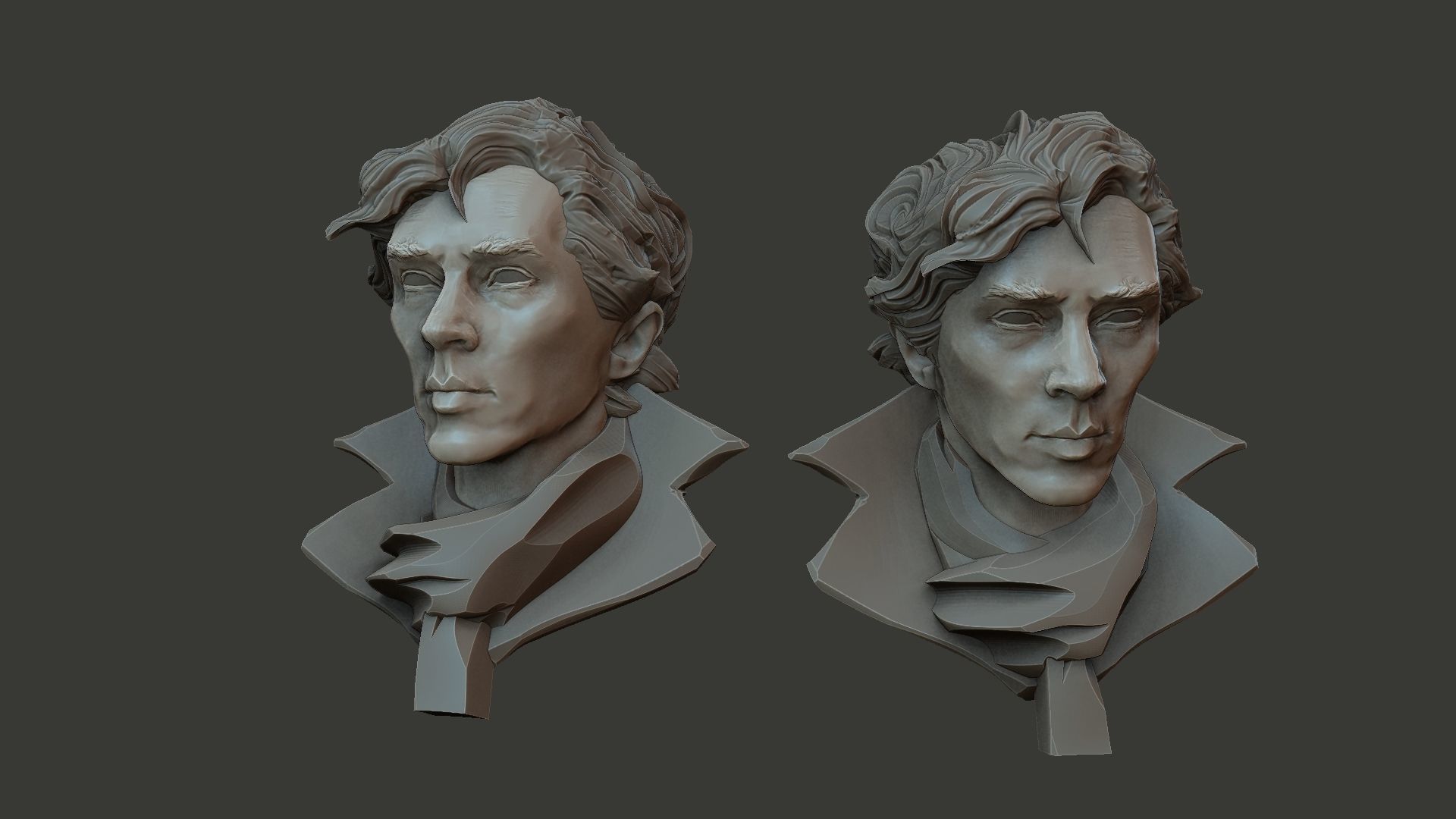 Sherlock stylized 3D print model_1
