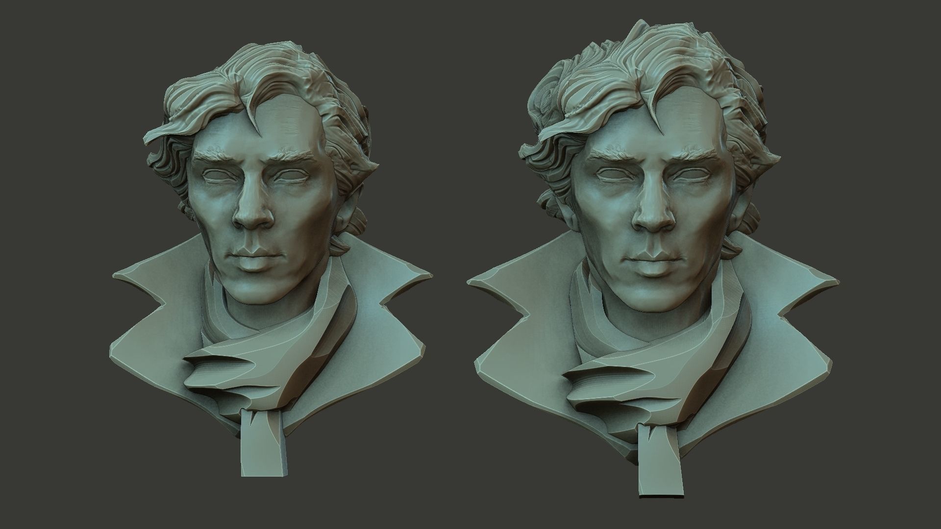 Sherlock stylized 3D print model_8