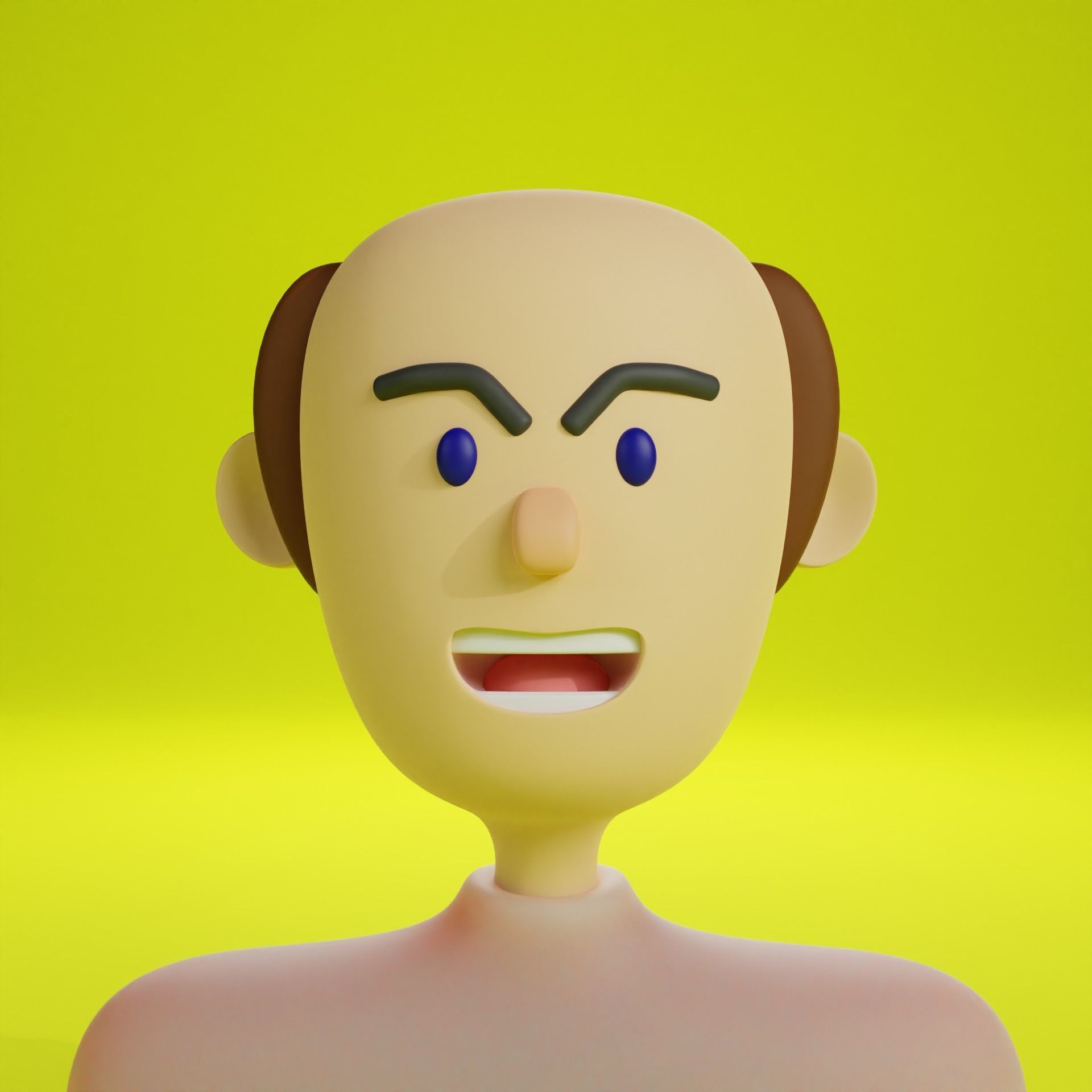 PFP NFT Full Blender Ptoject Max number of combinations 907200 3D model_3