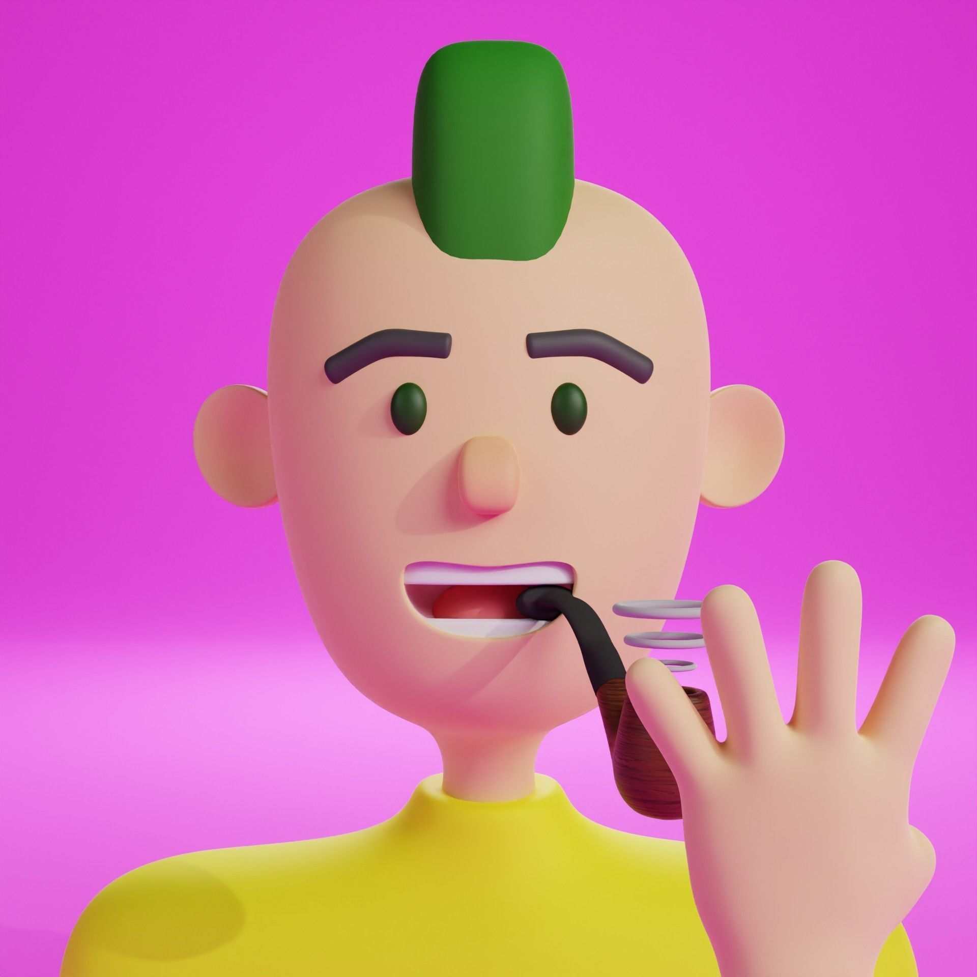 PFP NFT Full Blender Ptoject Max number of combinations 907200 3D model_2