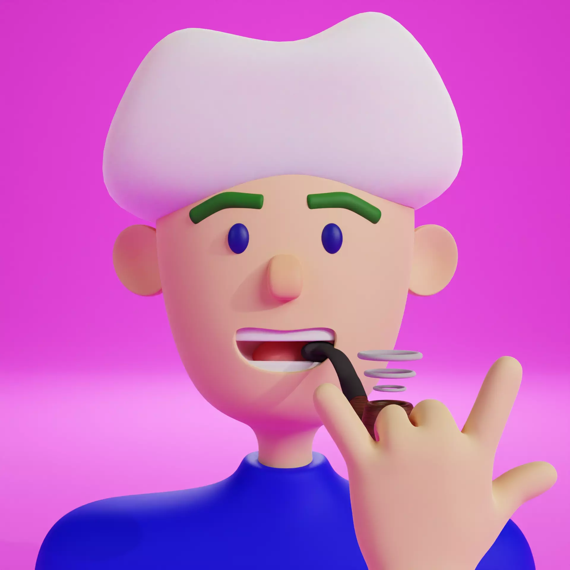 PFP NFT Full Blender Ptoject Max number of combinations 907200 3D model_0