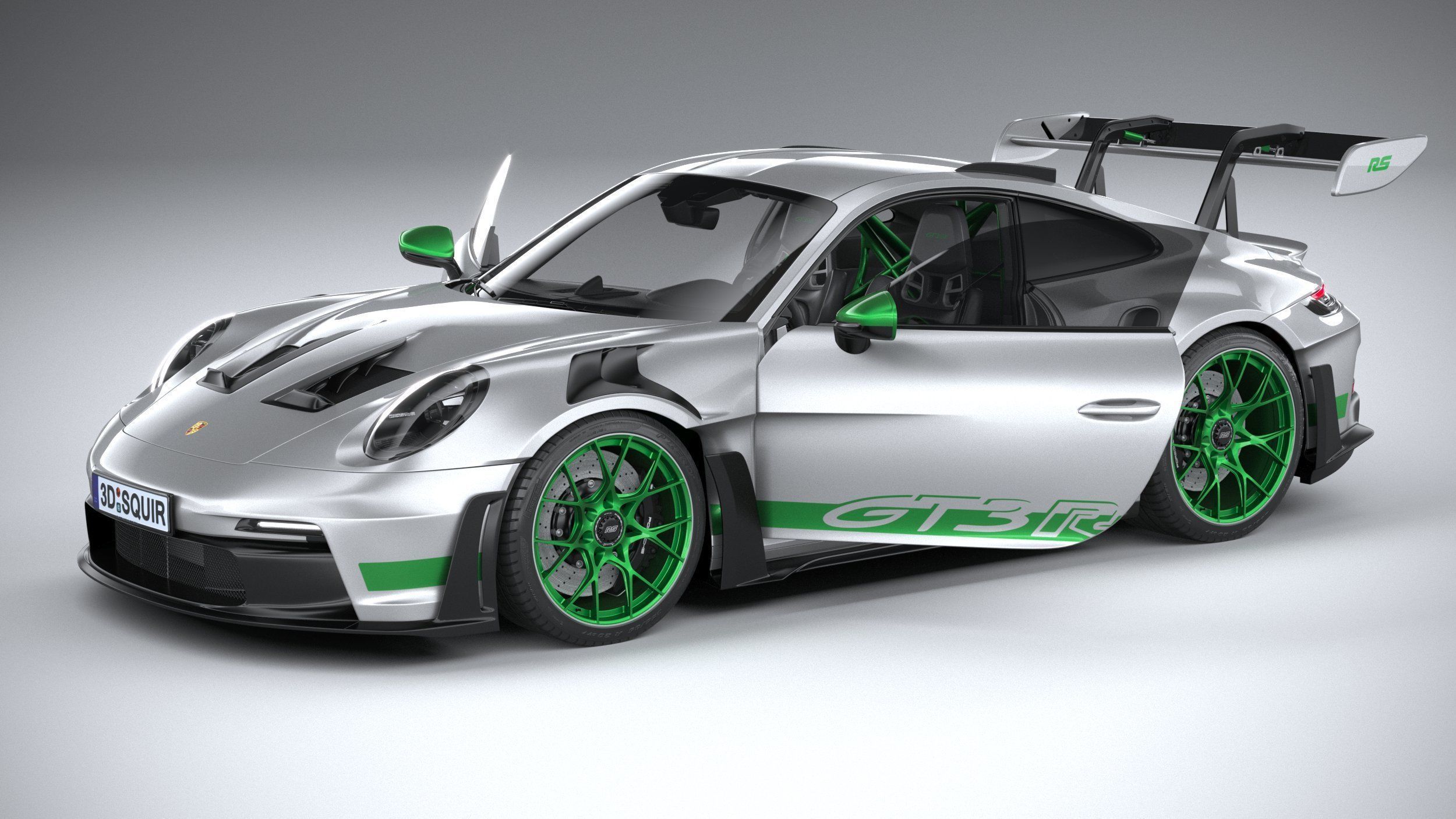 Porsche 911 GT3RS 2023 3D model_19