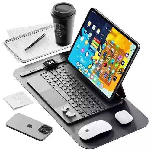 Apple Set 3 keyboard stand for ipad pro 3D model
