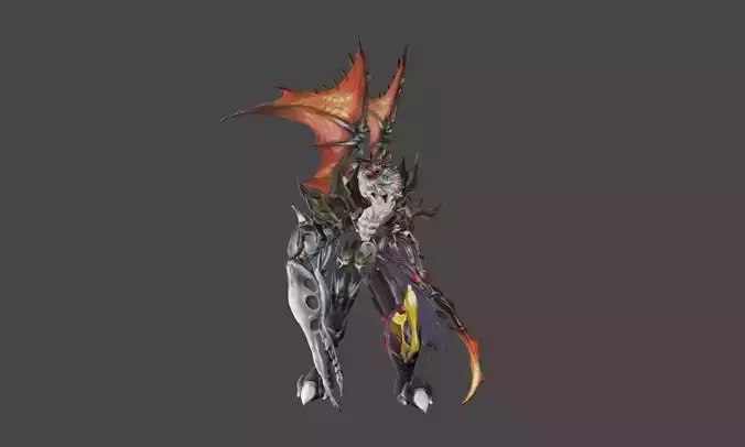 Zeloeman J 6 dragon with wings