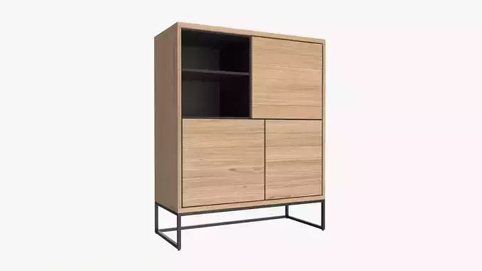 Cabinet with shelves 02