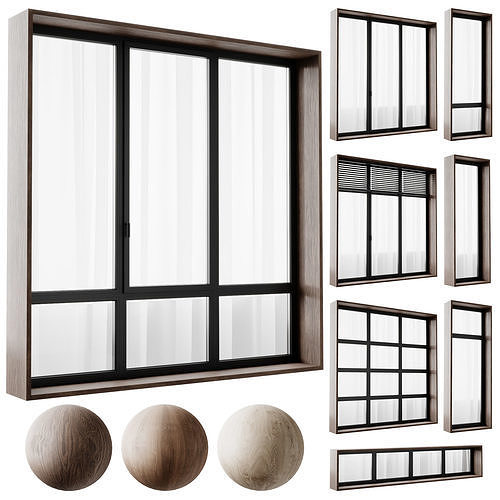 Modern Windows 3D model