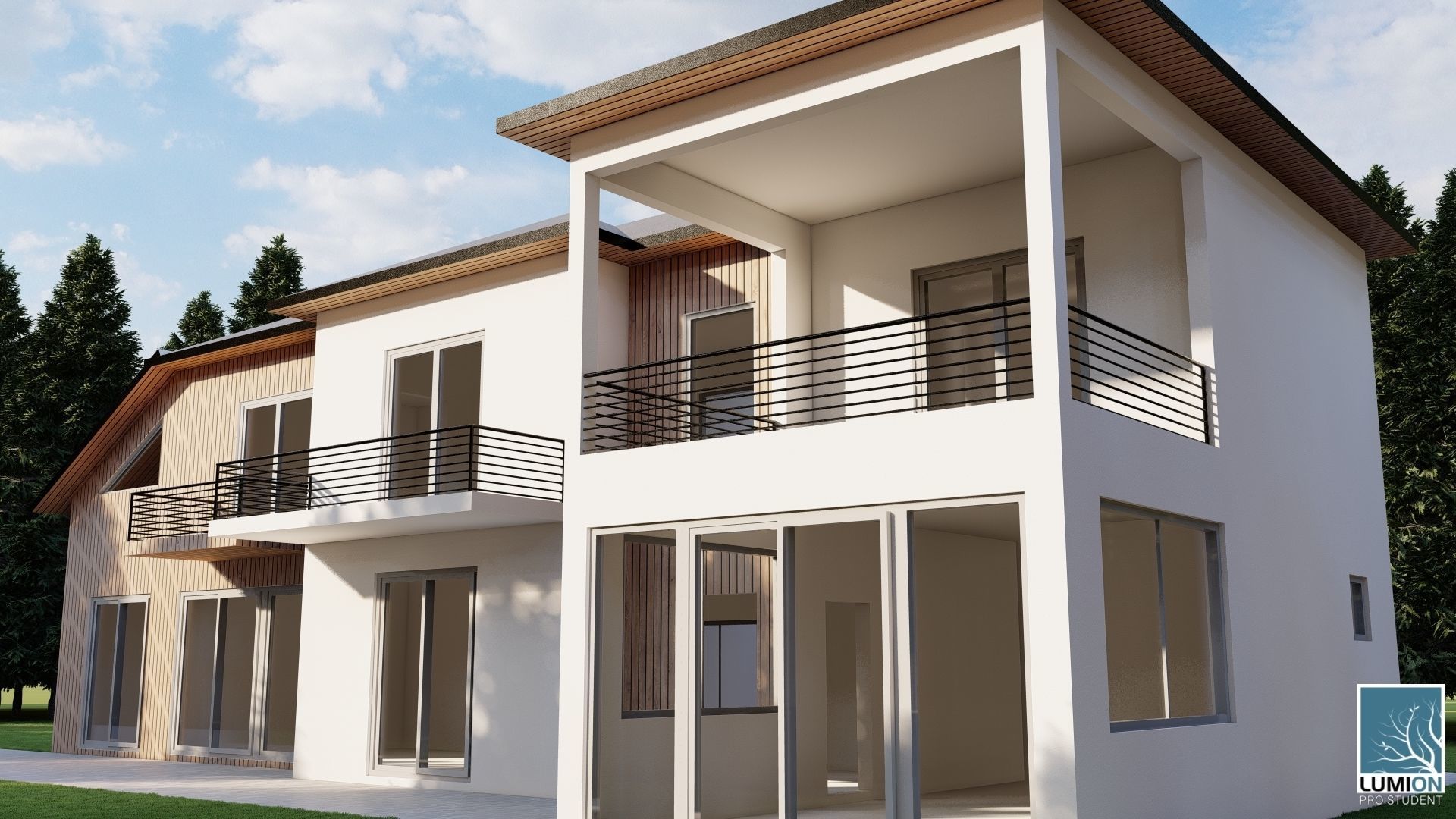 Modern House 18 3D model_1