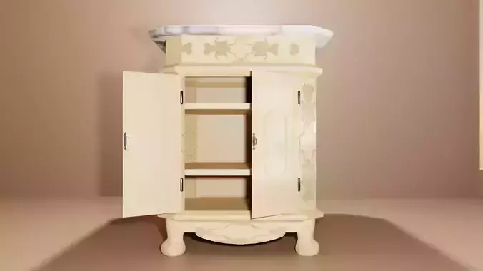 Schrank sideboard Cabinet vintage retro animated