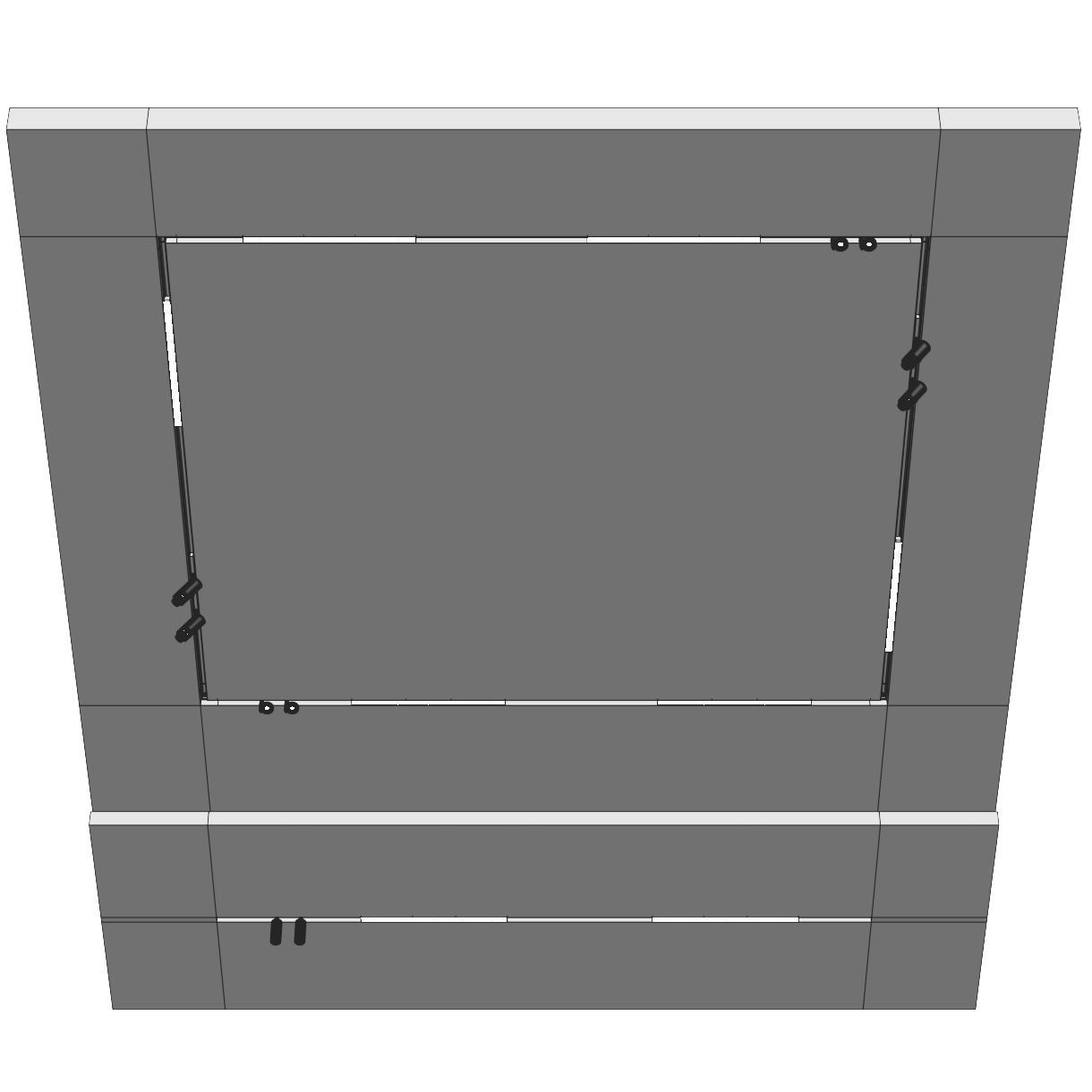 Arkoslight Set 4 front of cabinet with two drawers 3D model_3