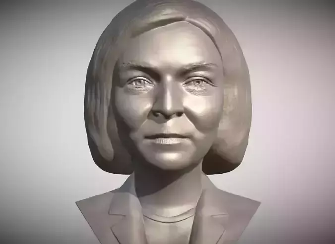 Liz Truss bust for 3D printing