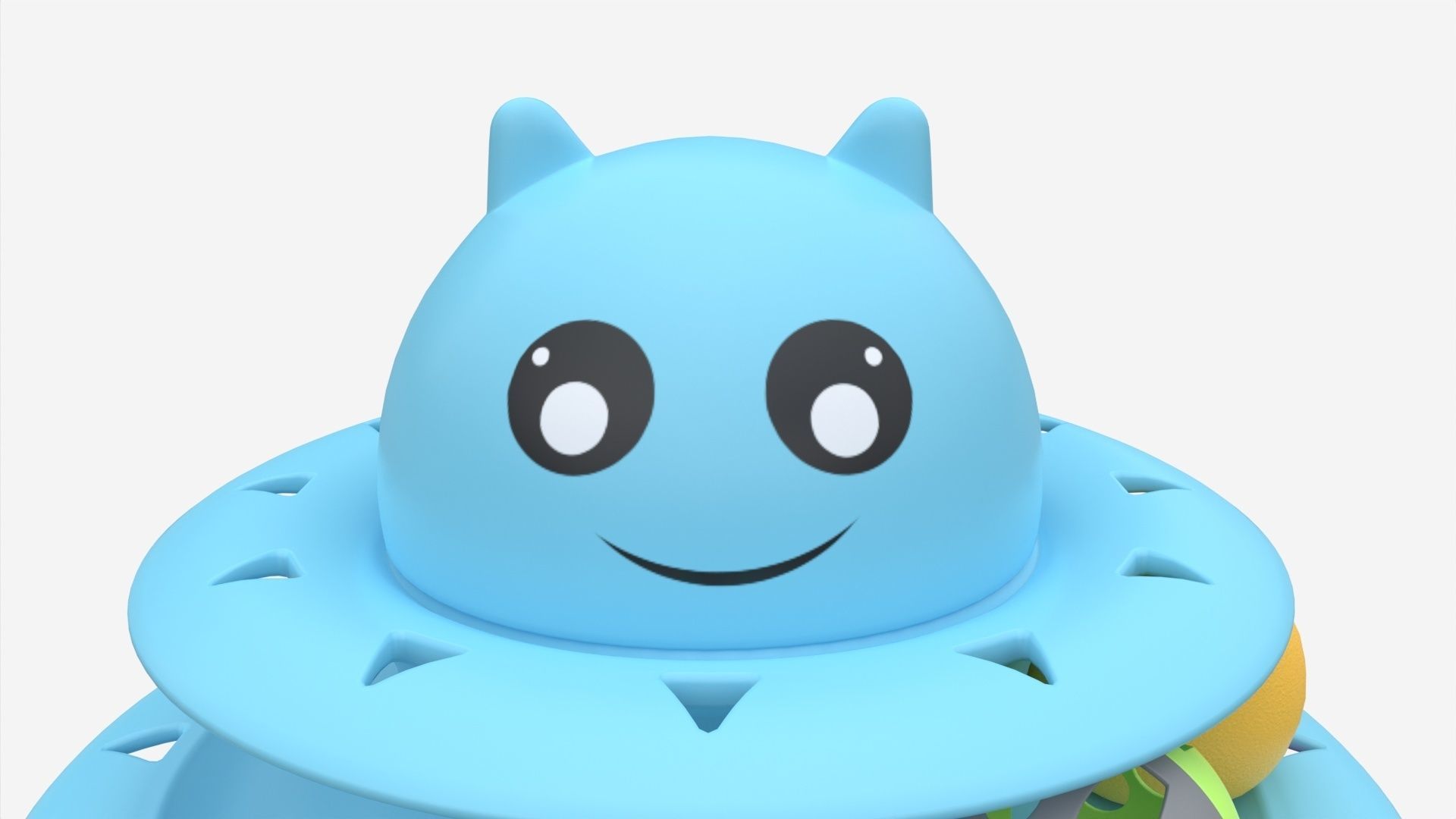 Cat Toy Roller Turntable 3D model_1