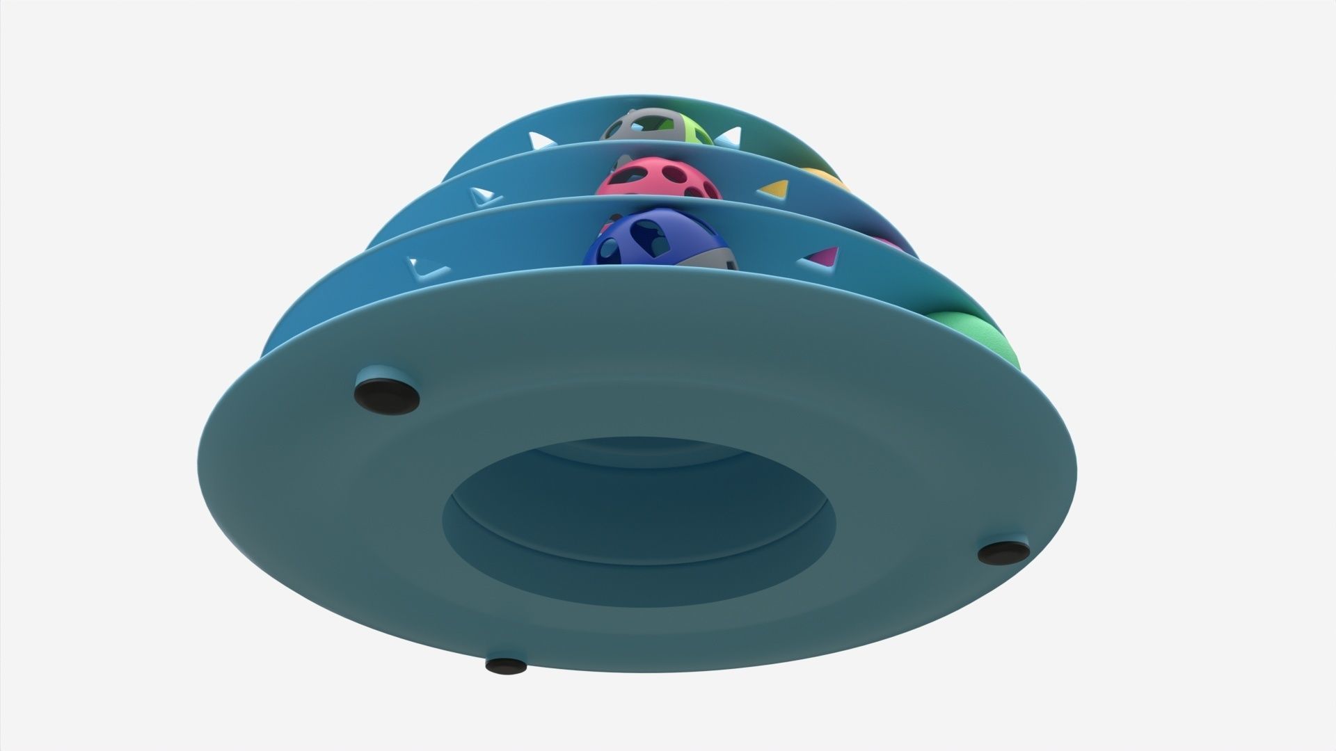 Cat Toy Roller Turntable 3D model_4