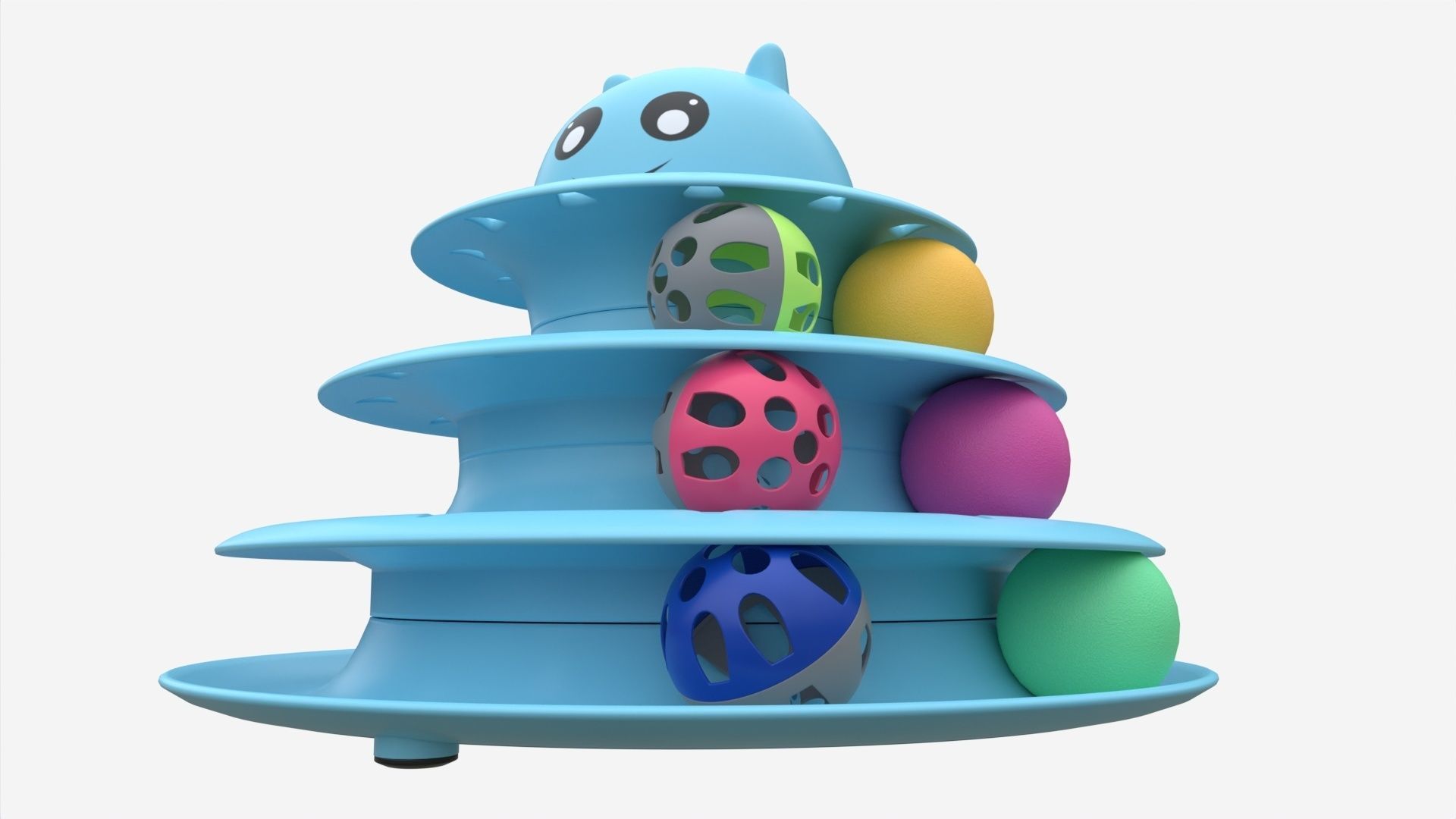 Cat Toy Roller Turntable 3D model_3