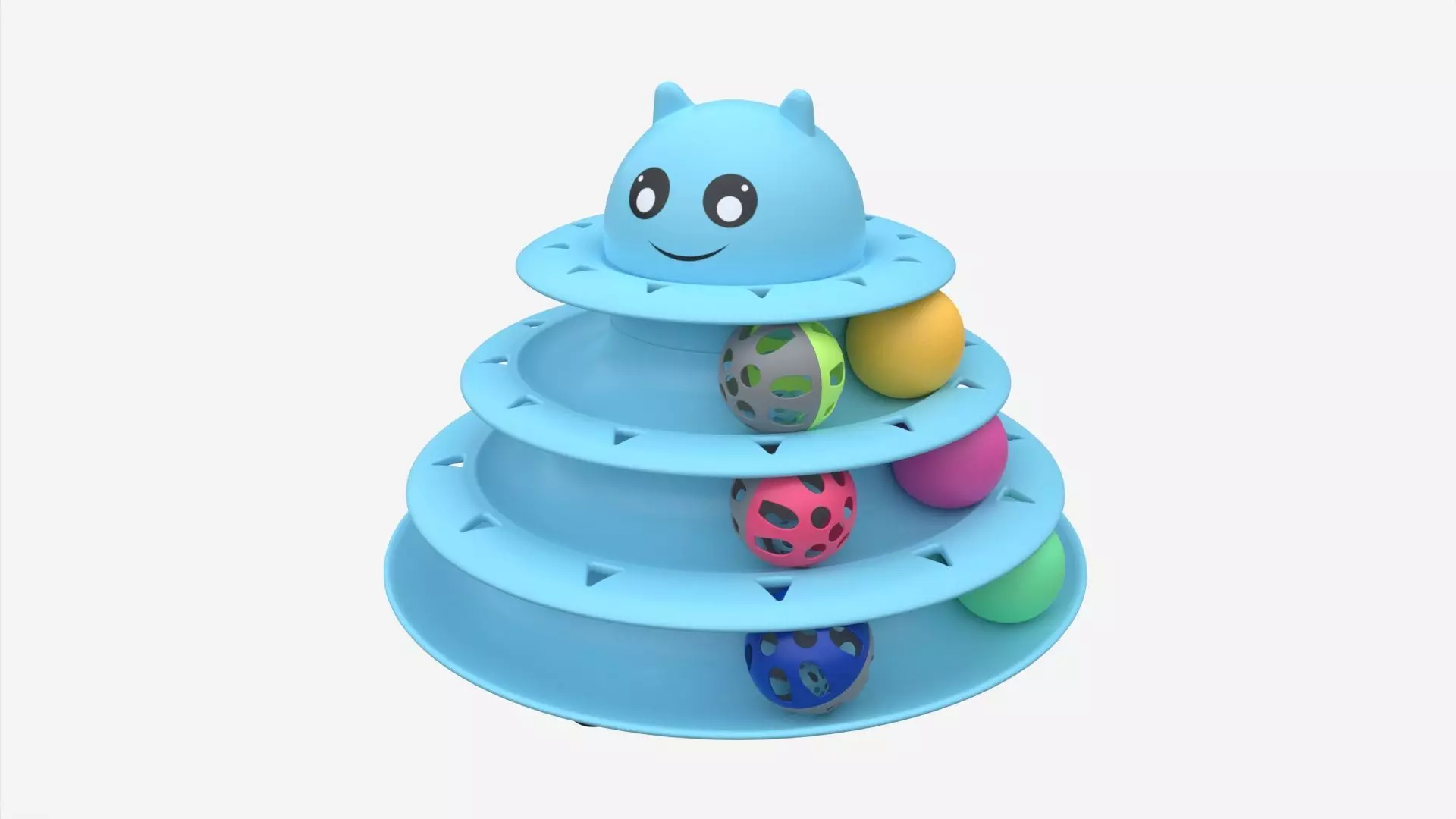 Cat Toy Roller Turntable 3D model_0