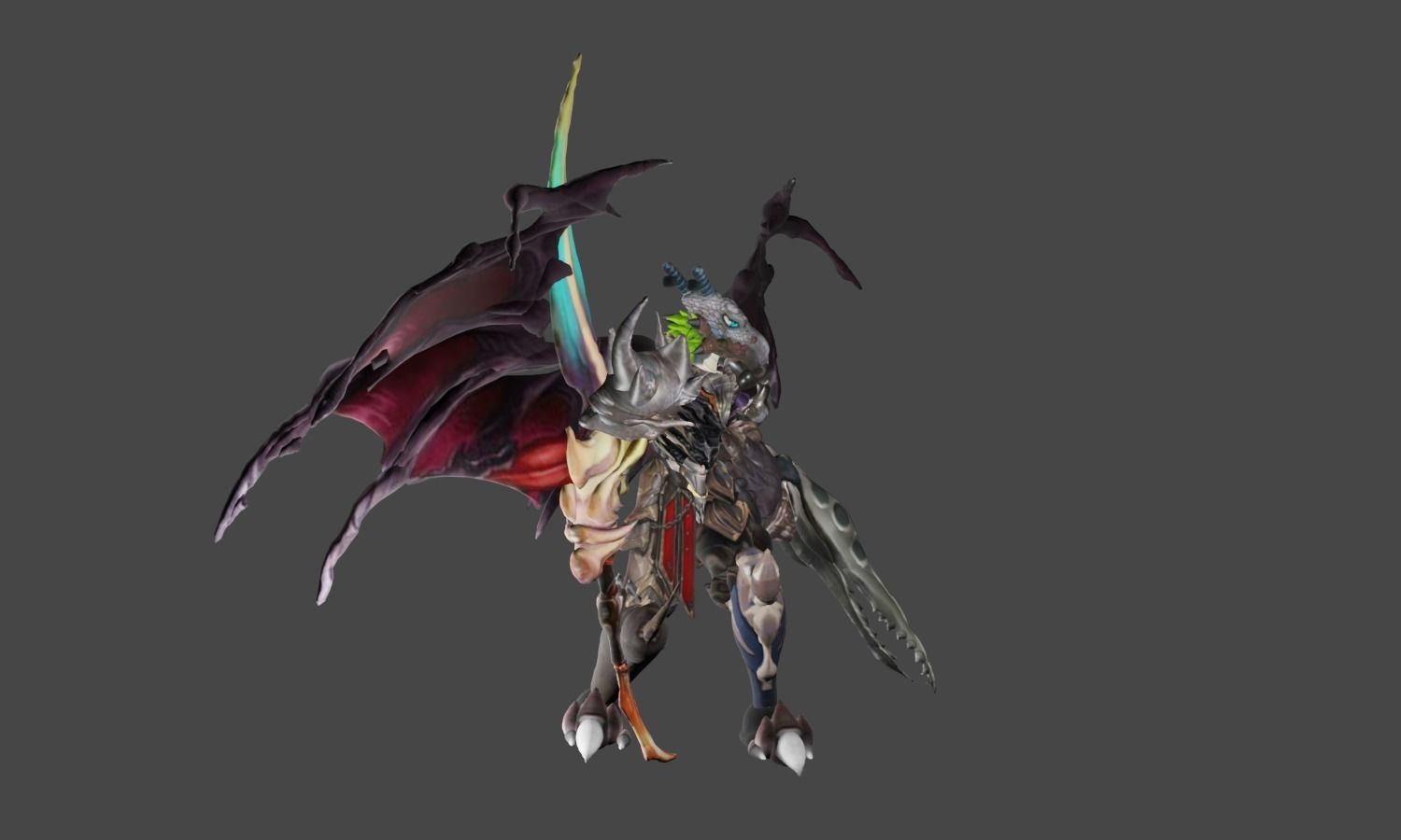 Zeloeman J 2 demon with wings 3D model_23