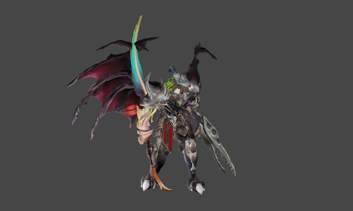 Zeloeman J 2 demon with wings 3D model_15