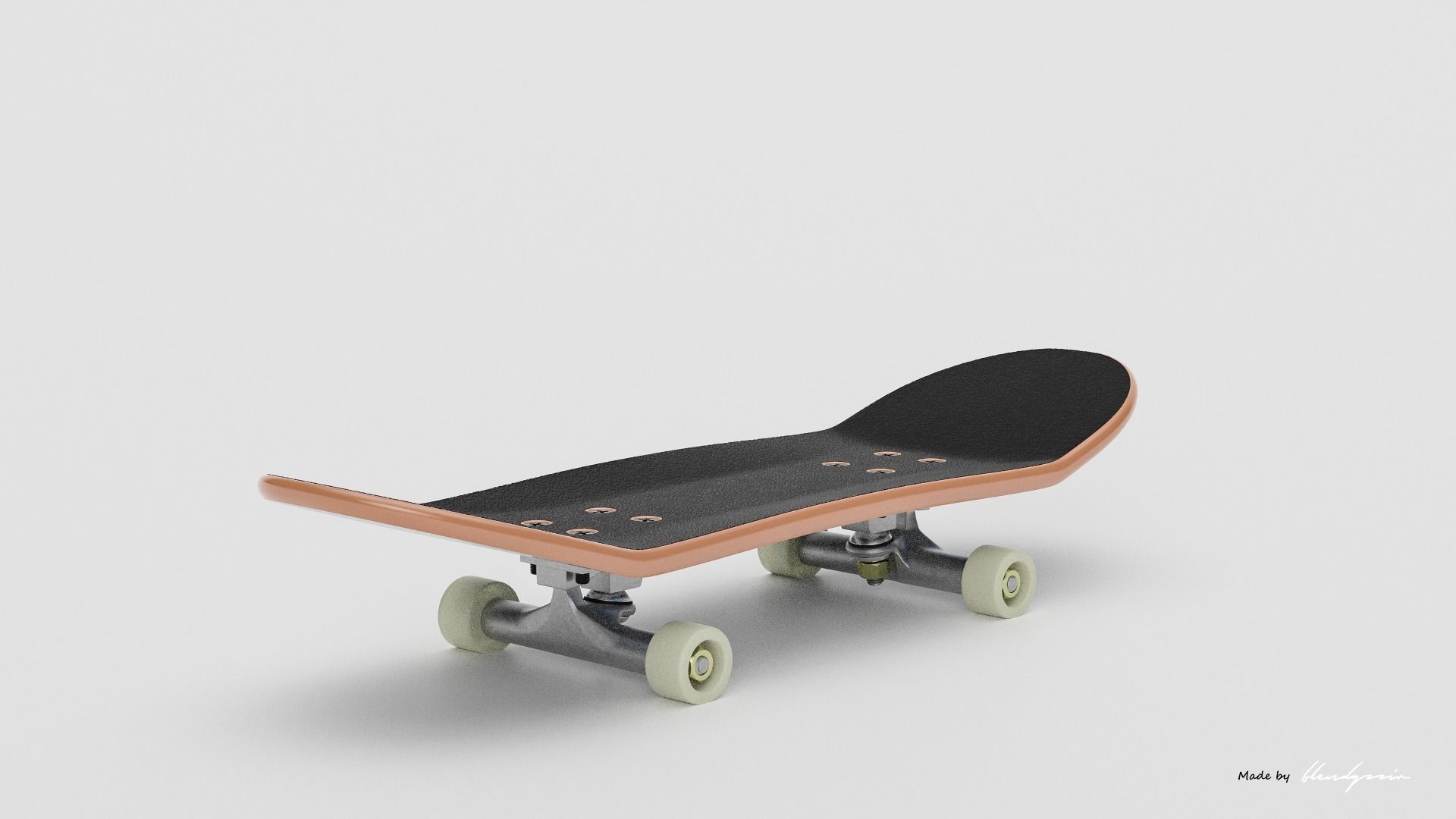 SKATEBOARD SMALL TOY 3D model_6