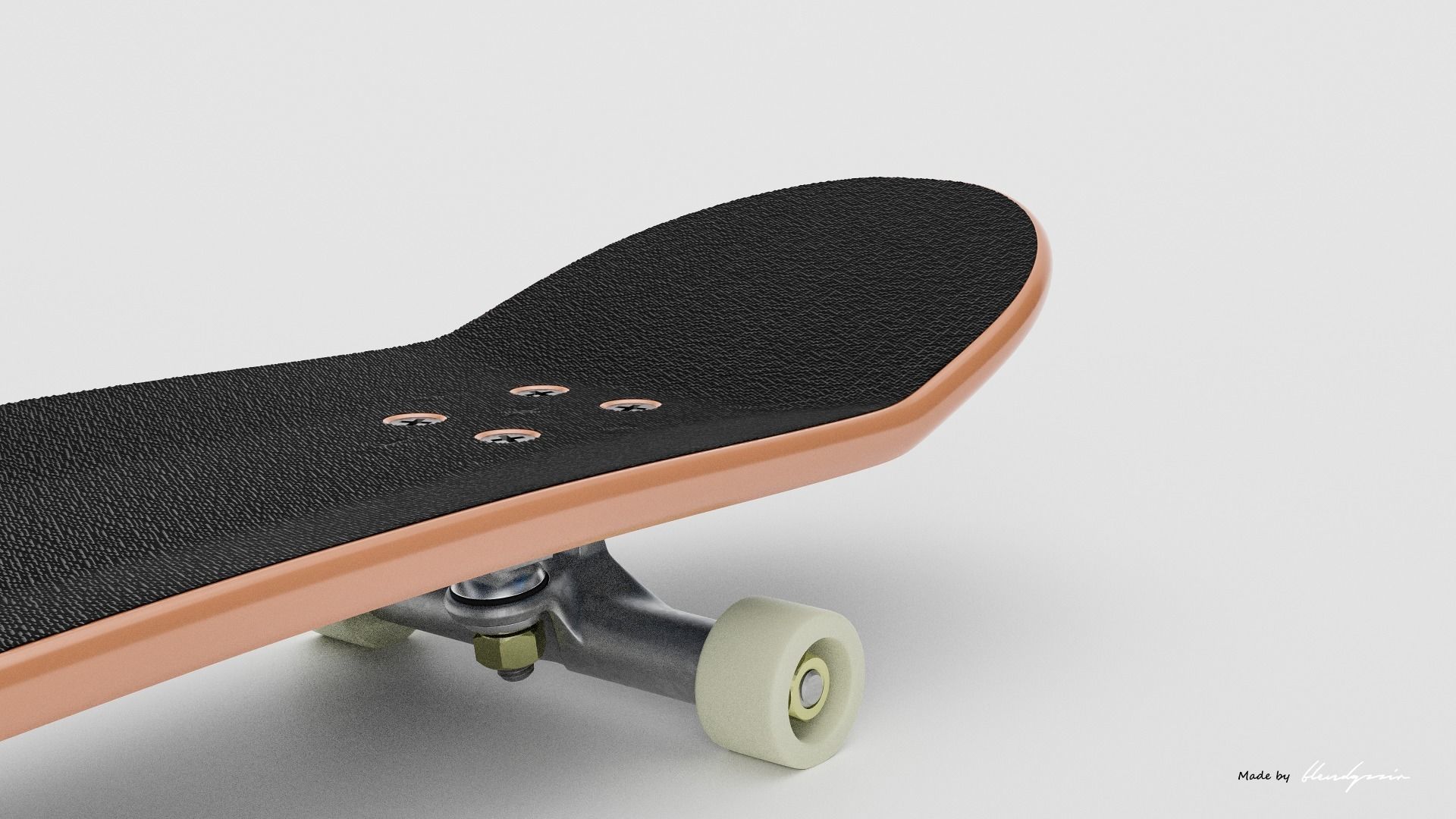SKATEBOARD SMALL TOY 3D model_3