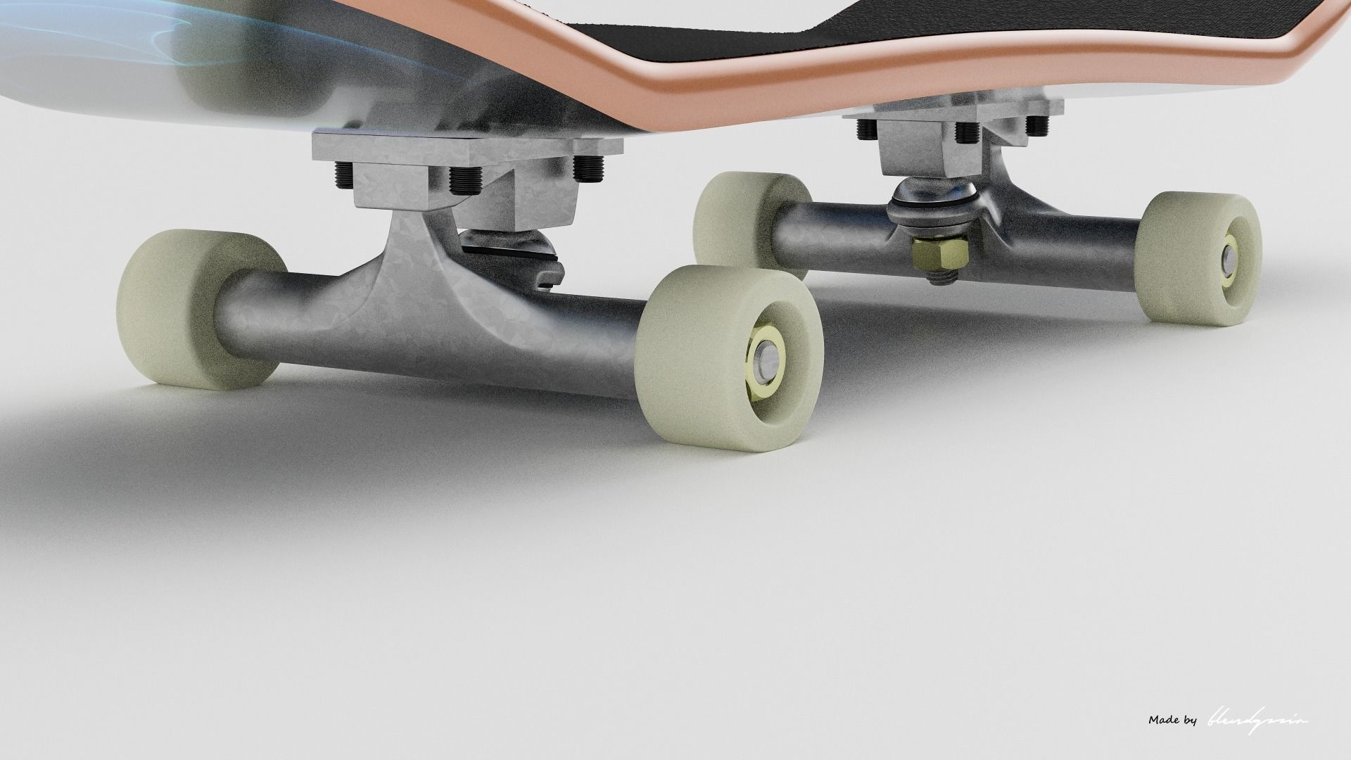SKATEBOARD SMALL TOY 3D model_9