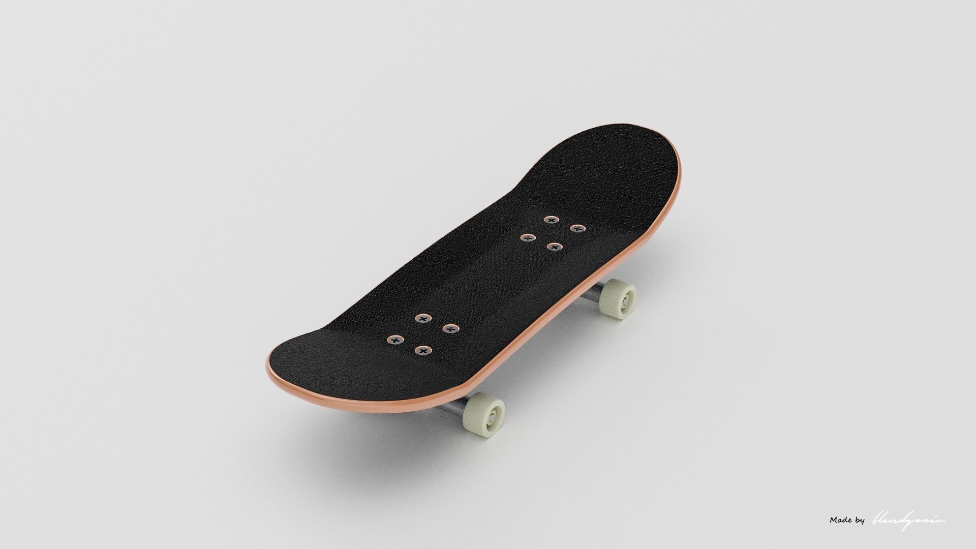 SKATEBOARD SMALL TOY 3D model_8