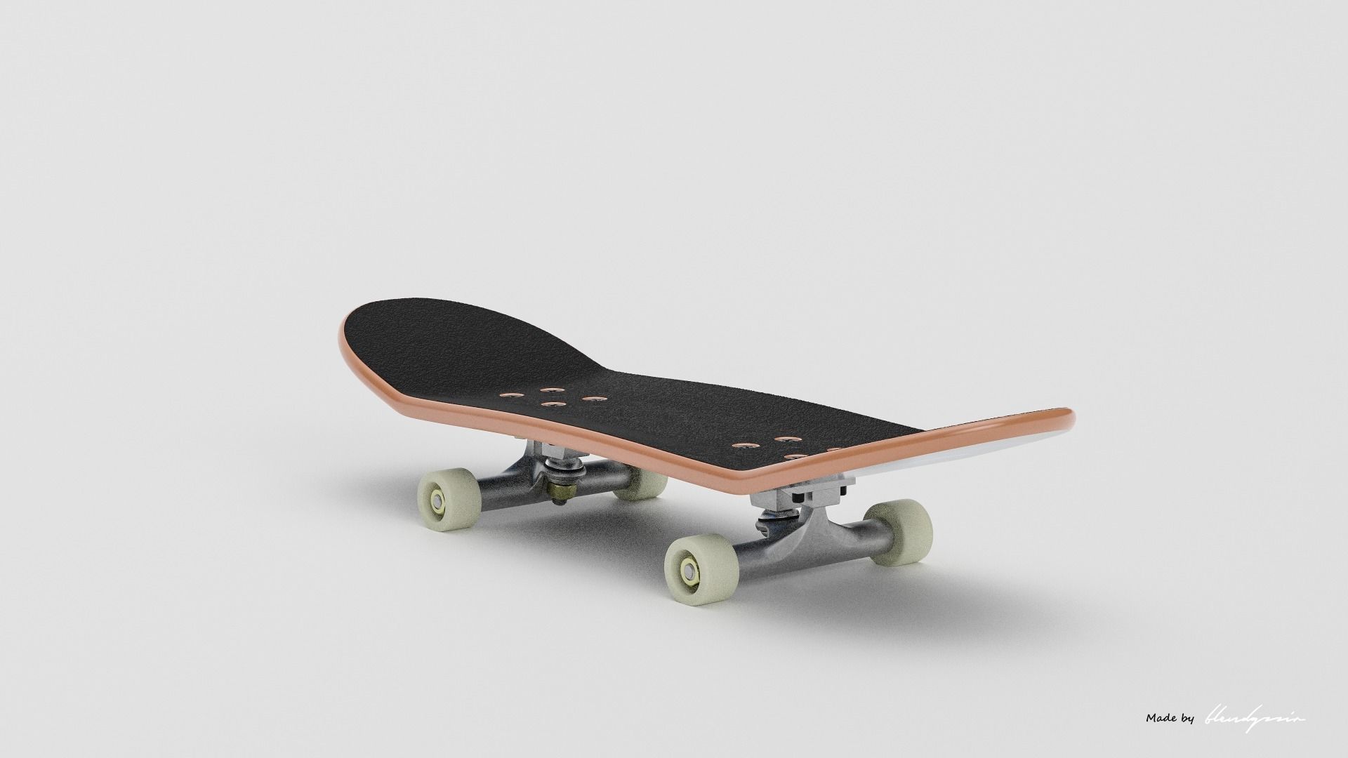 SKATEBOARD SMALL TOY 3D model_5