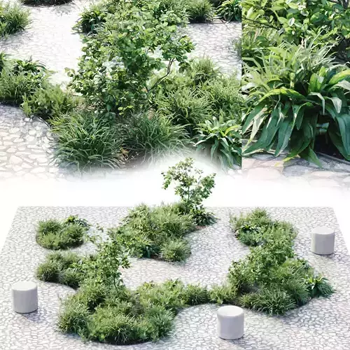 City garden 3D model