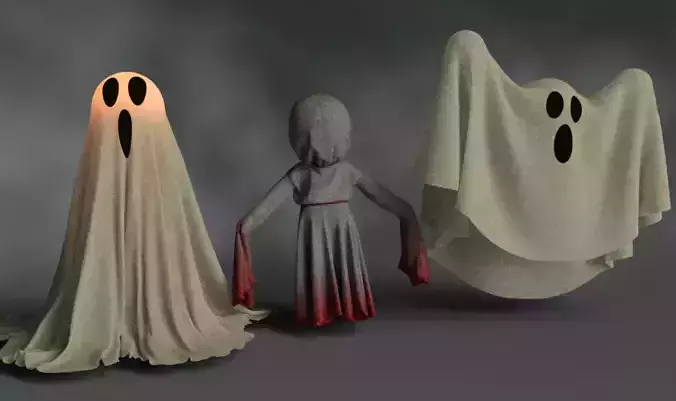 Ghosts and balls halloweens