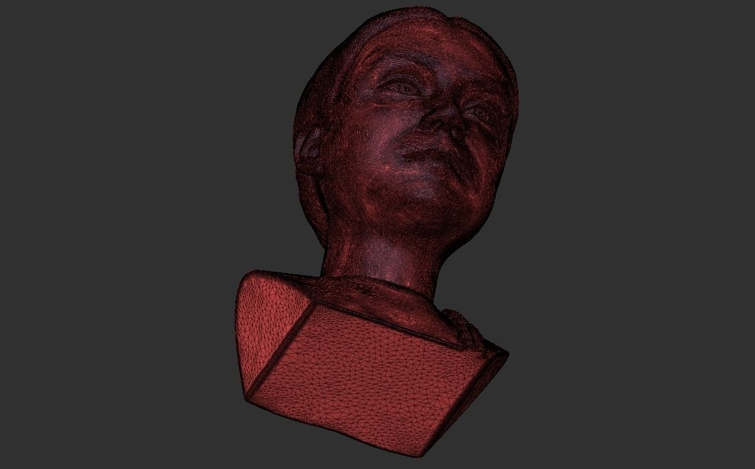 Greta Thunberg bust for 3D printing 3D print model_35