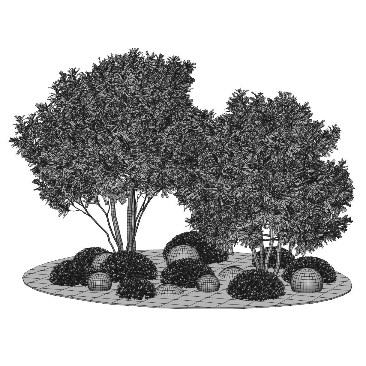 Alpine hill 5 3D model_4