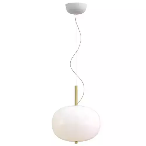 ILARGI pendant light with glass and gold finish