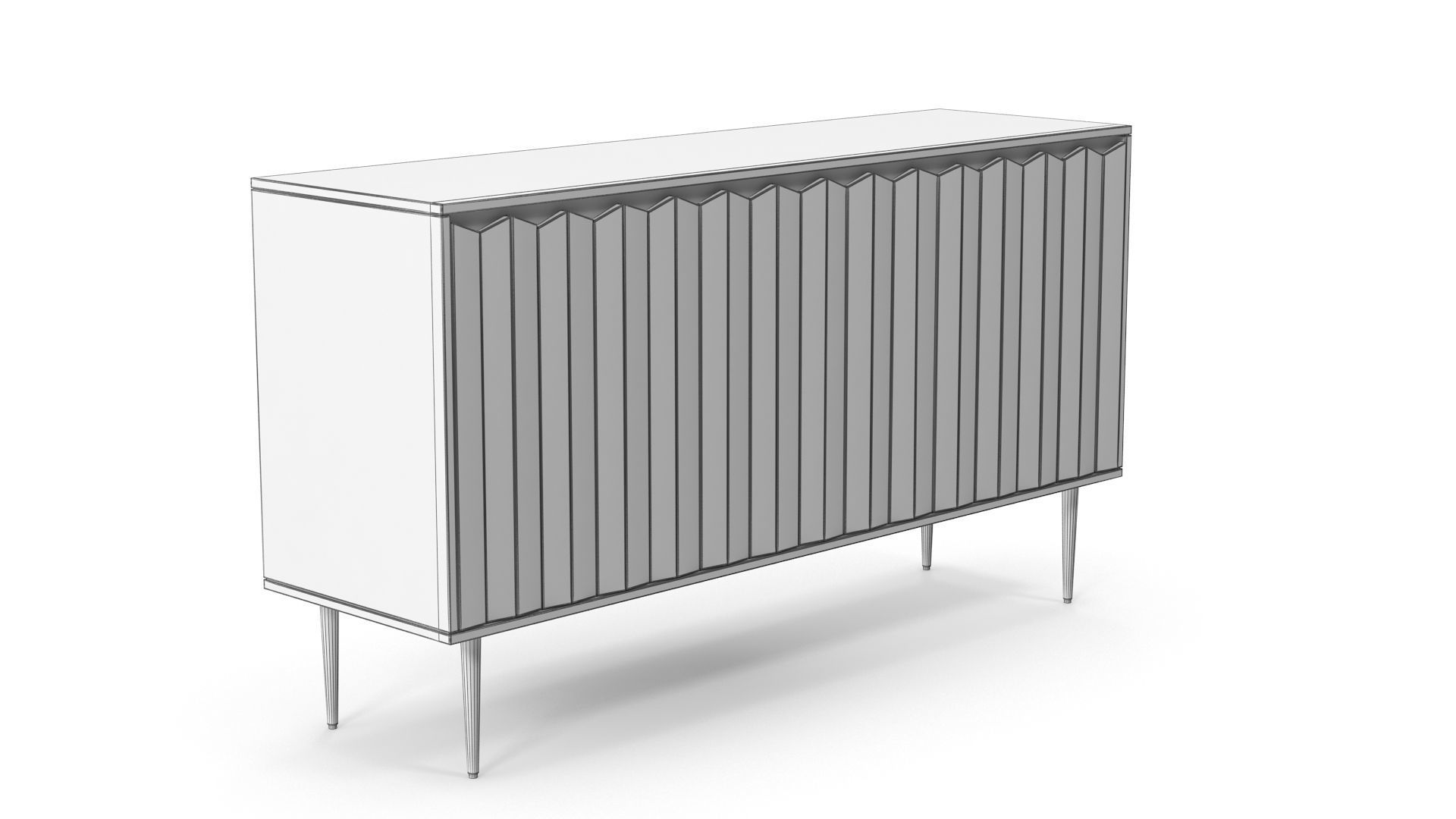 Media Unit v2 Low-poly 3D model_6