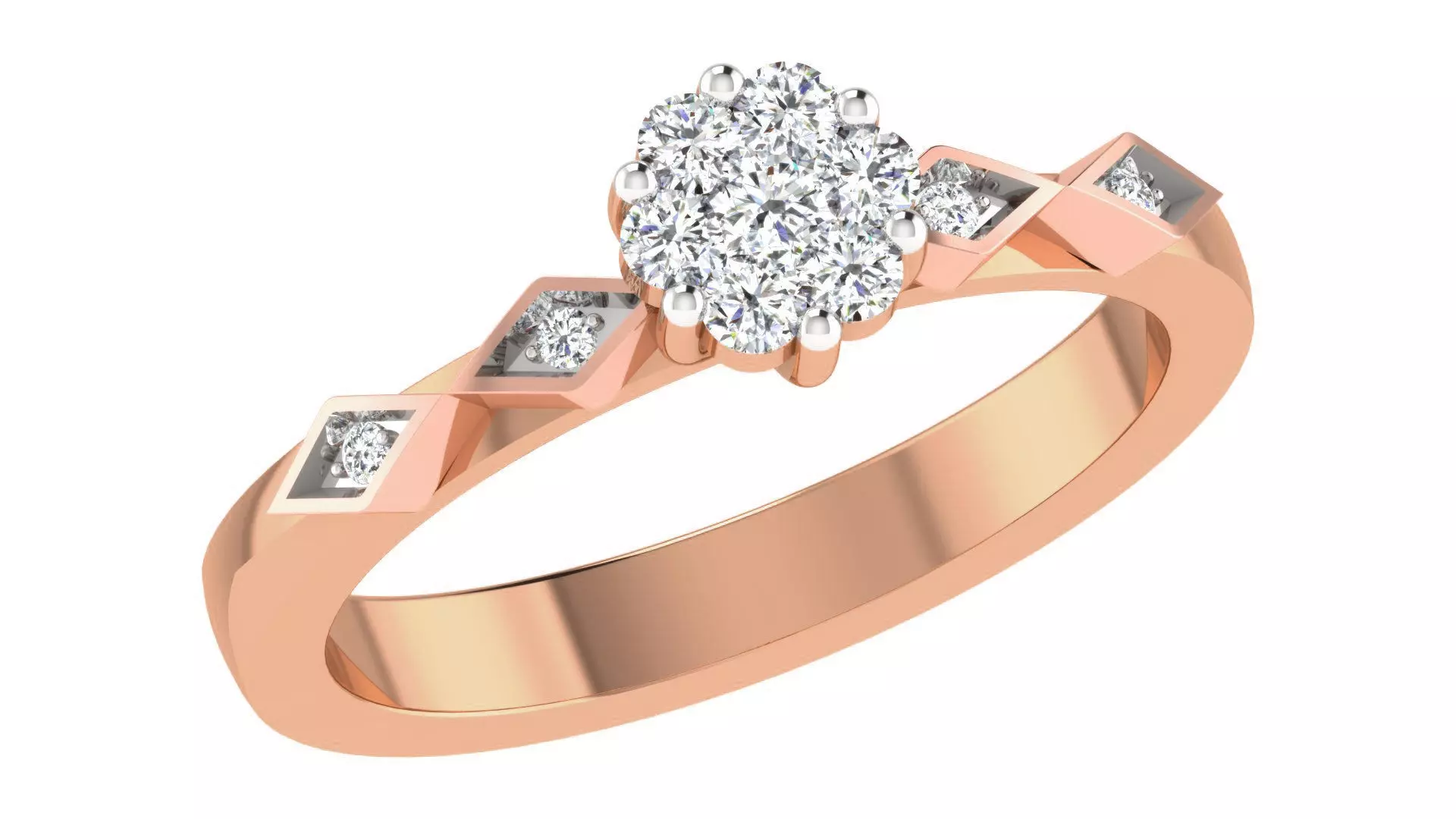 Women ring 3dm stl renders detail 3D print model