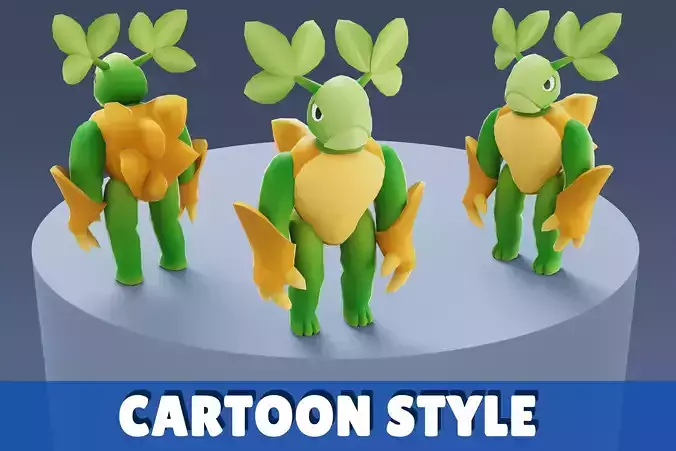 Cartoon Characters - Big Vegeturtle Warrior