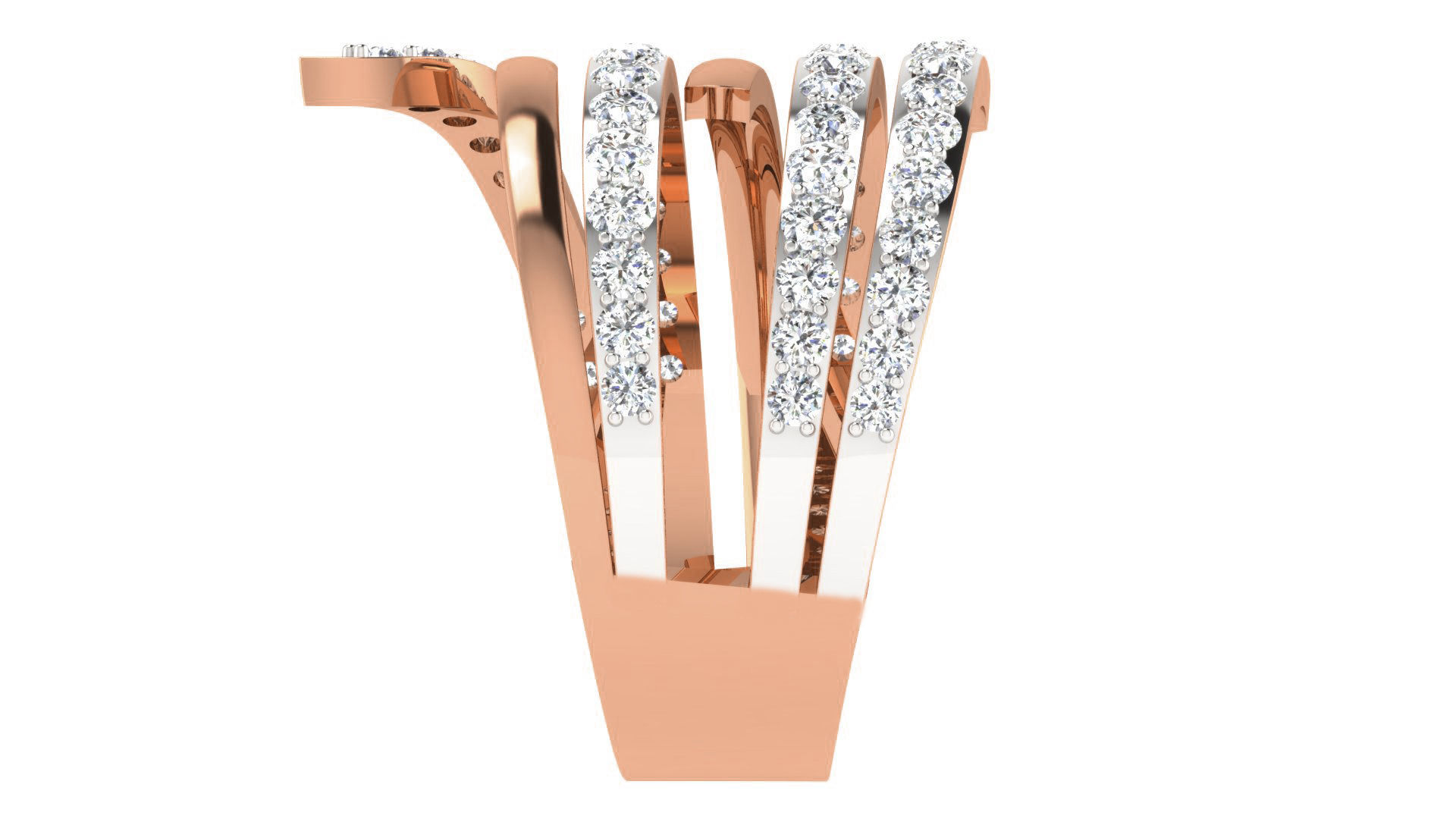 Women ring 3dm stl renders detail 3D print model_4