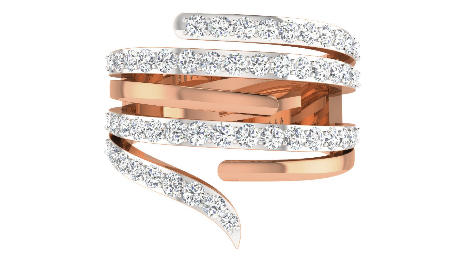 Women ring 3dm stl renders detail 3D print model_1