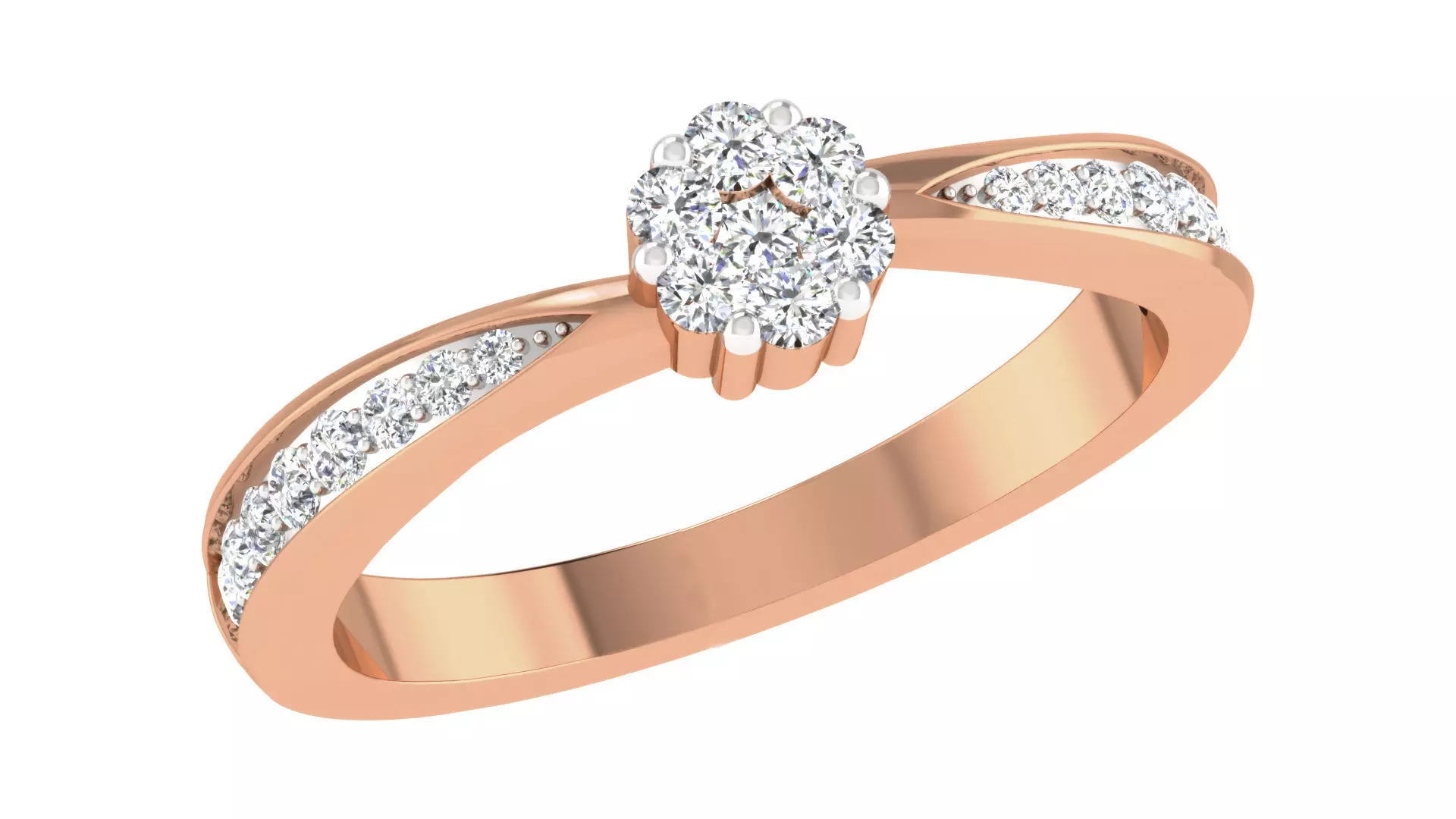 Women ring 3dm stl renders detail 3D print model_0