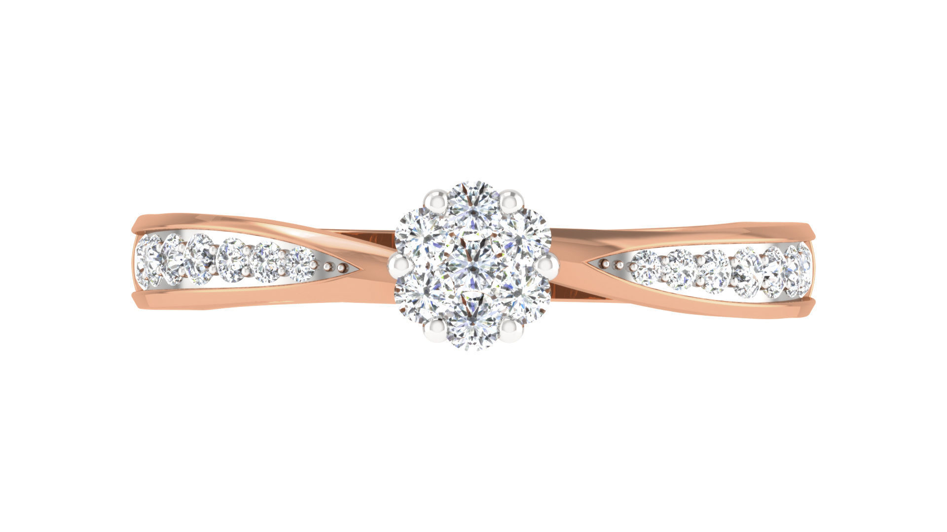 Women ring 3dm stl renders detail 3D print model_1