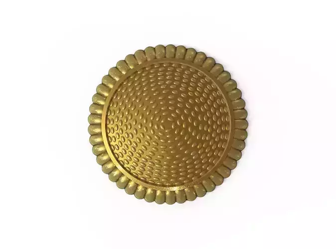 Round base for badges and more 3D print model