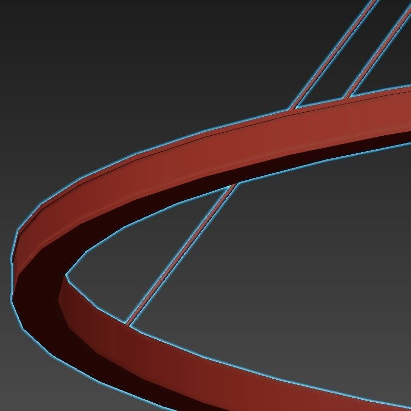 CIRCULAR pendant light with frame 3D model_5