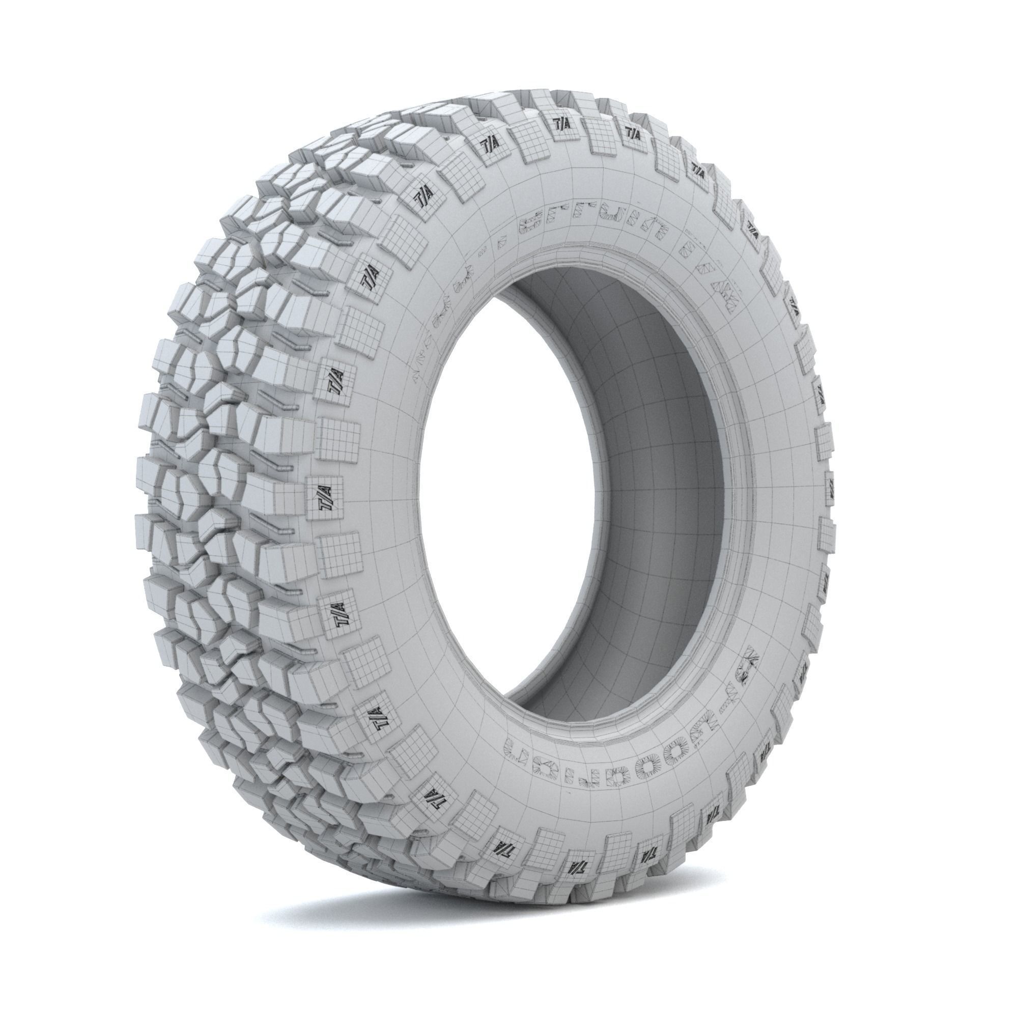 BF Goodrich KM2 Off-road Tire 3D model_4