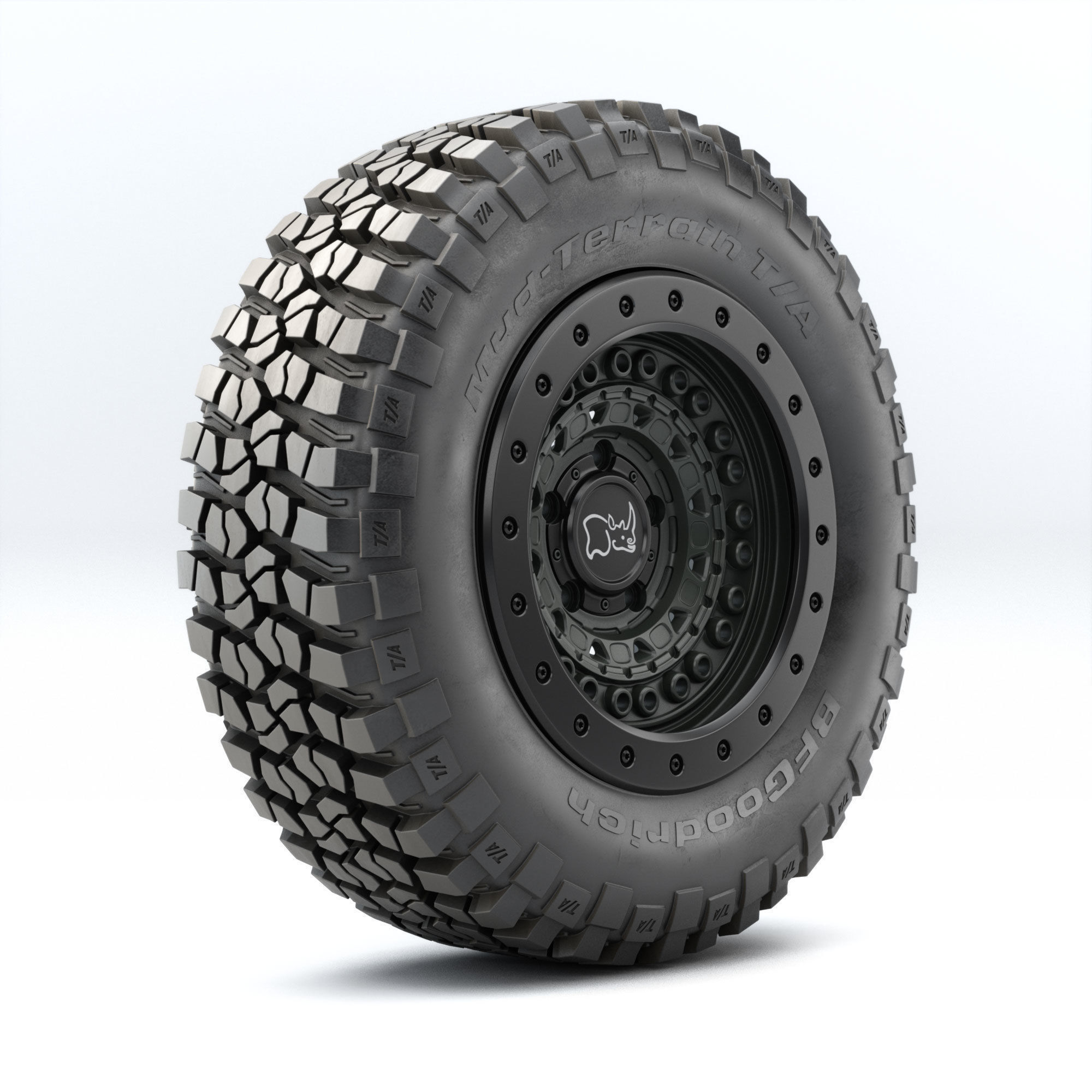 BF Goodrich KM2 Off-road Tire 3D model_1