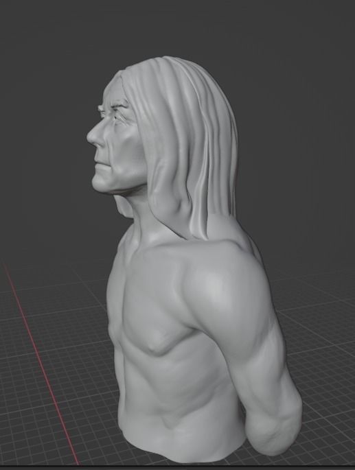 Iggy Pop 3D print model_8