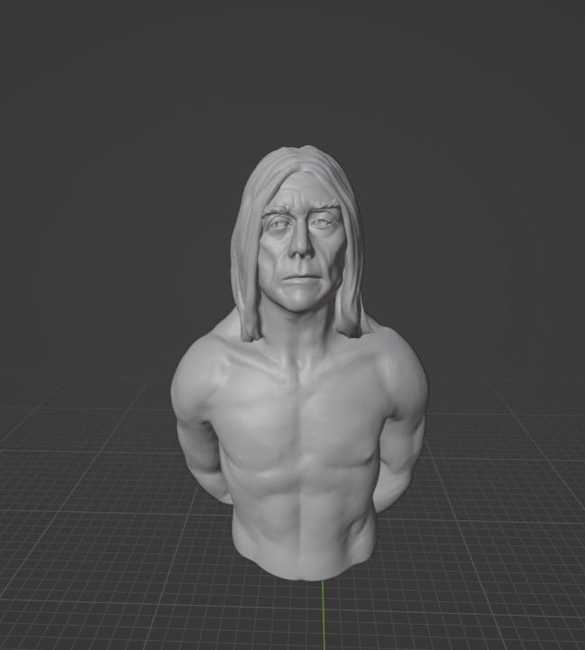 Iggy Pop 3D print model_2