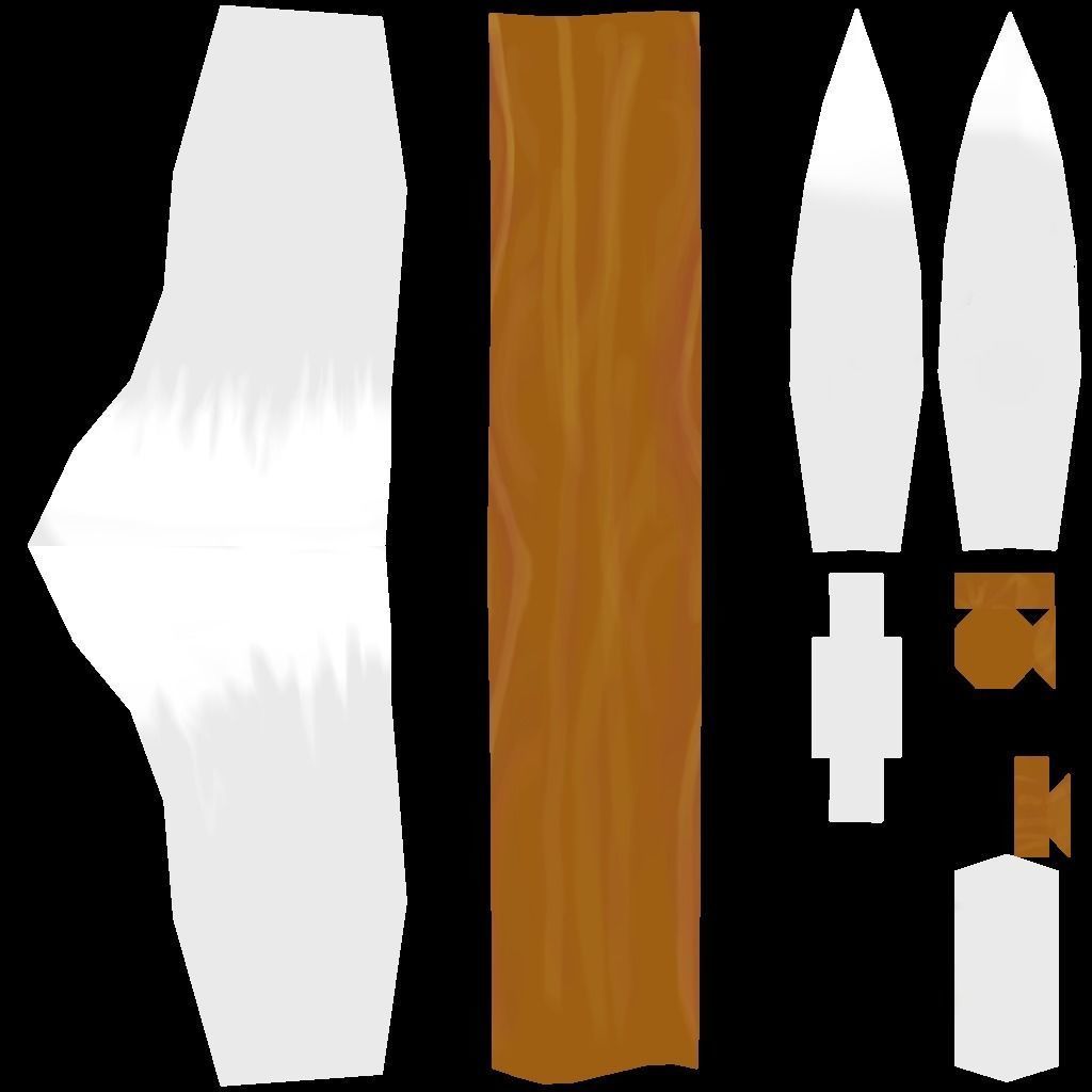 Axe Low-Poly Low-poly 3D model_8
