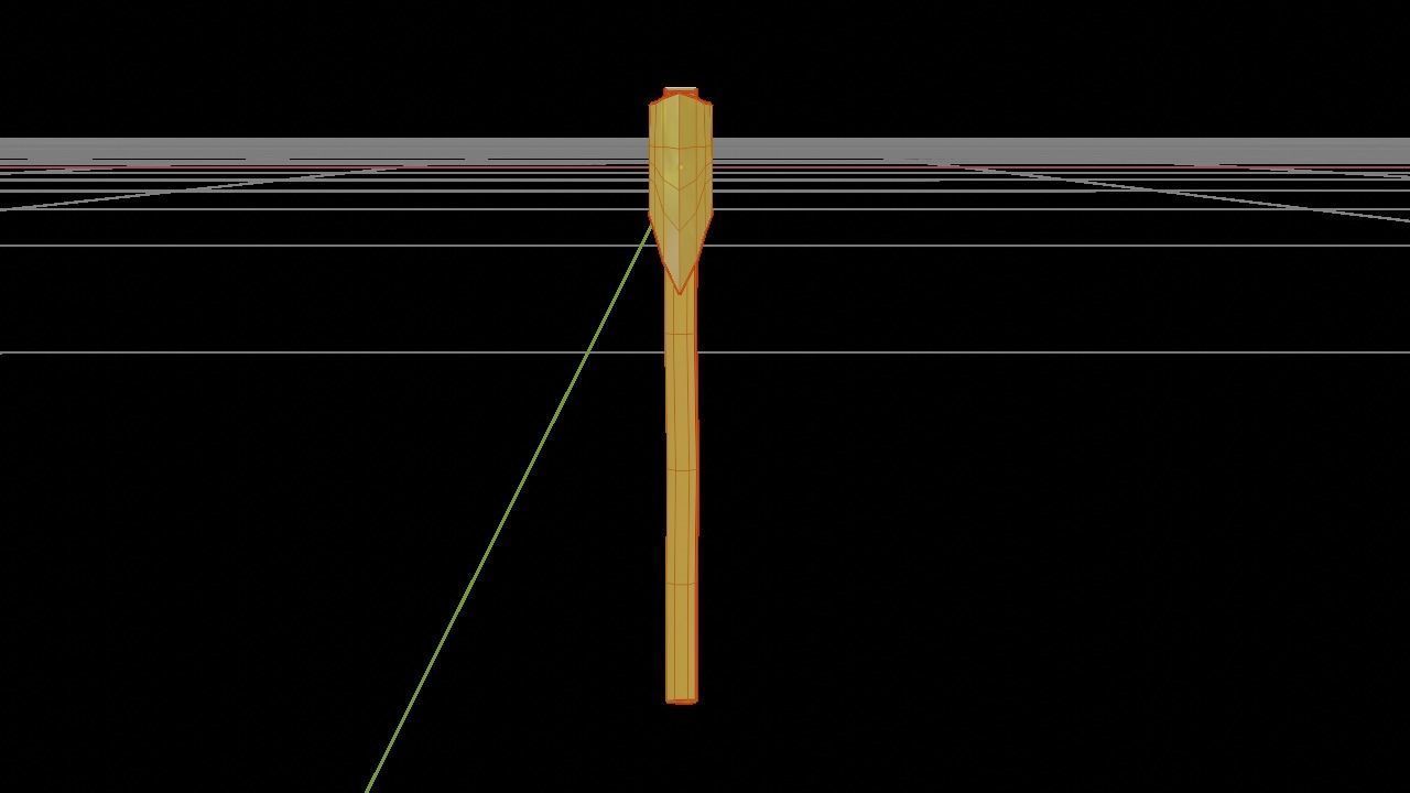 Axe Low-Poly Low-poly 3D model_4