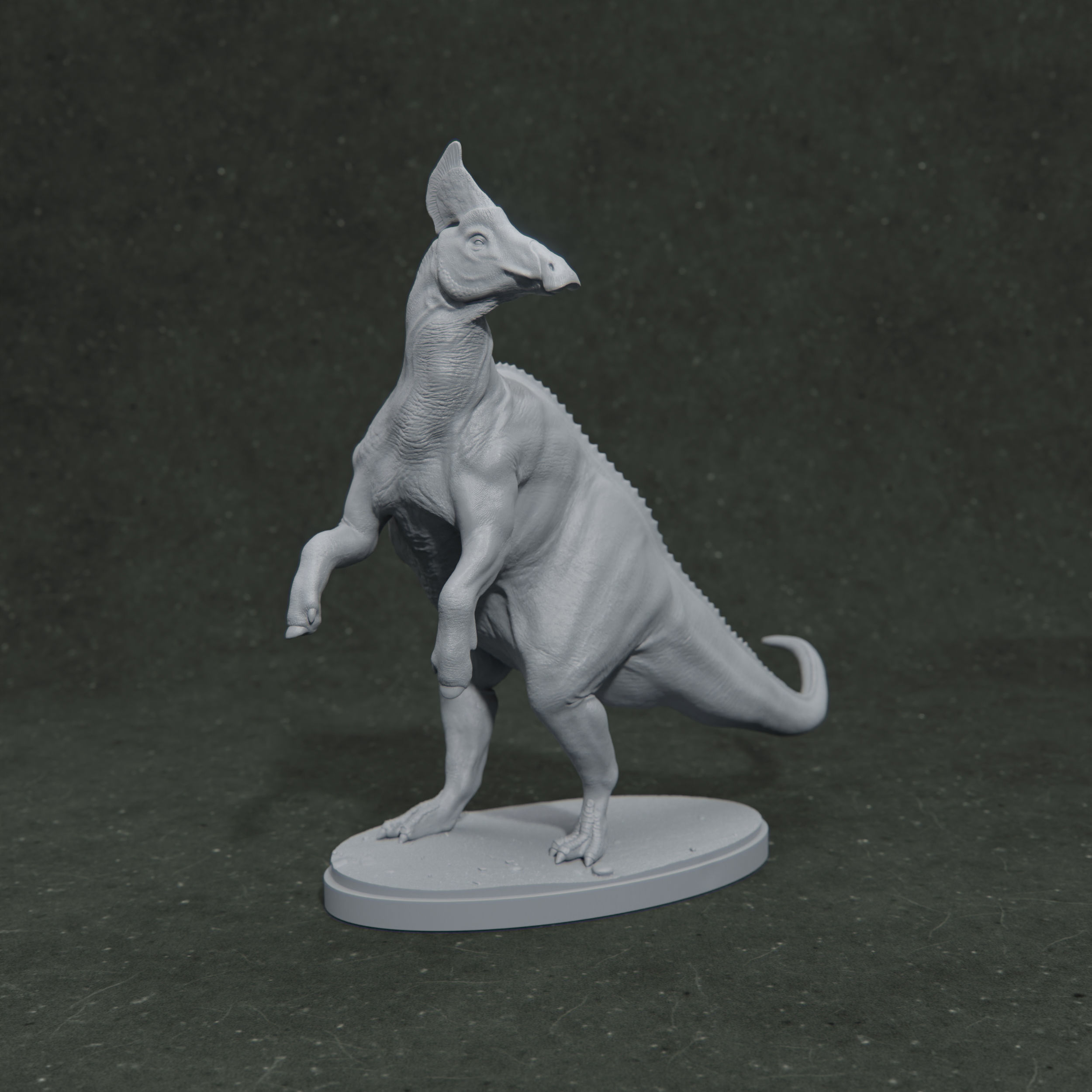 Olorotitan rear up 1-35 scale pre-supported dinosaur 3D print model_2