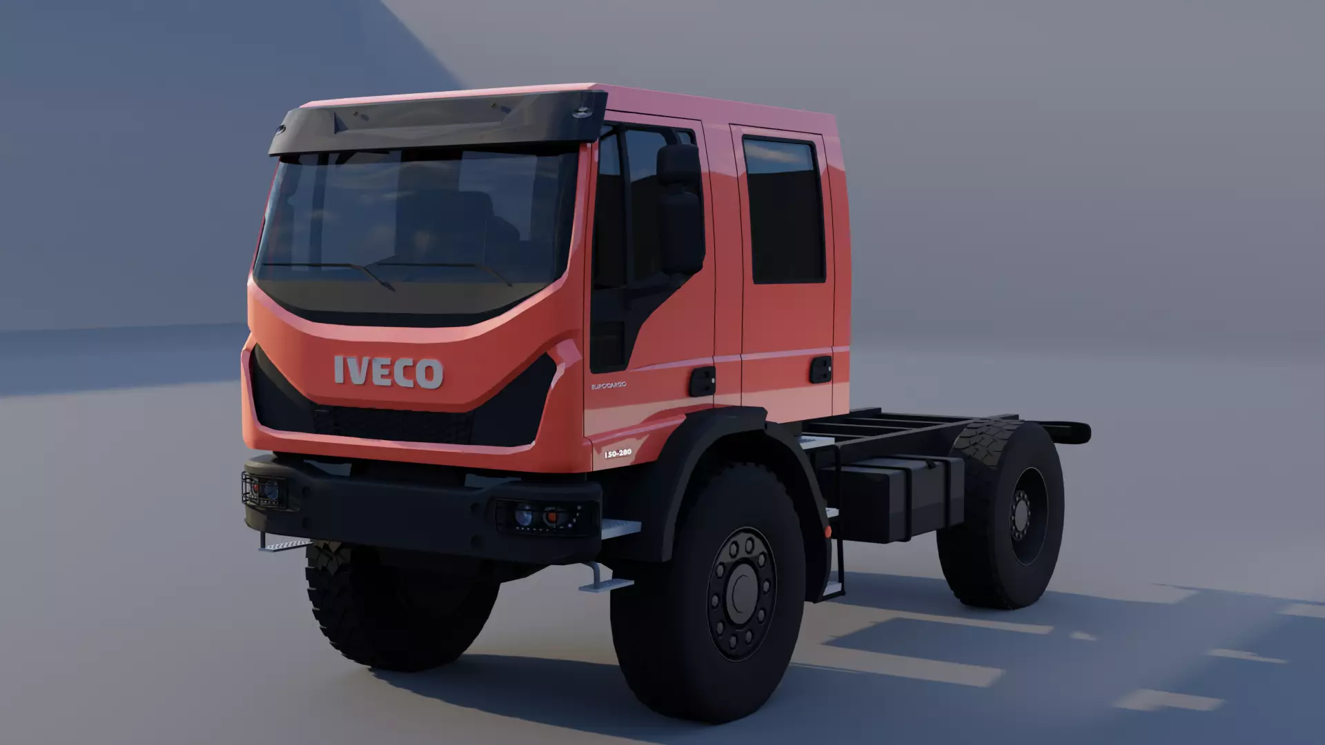 Iveco Eurocargo 150-280 Low-poly 3D model