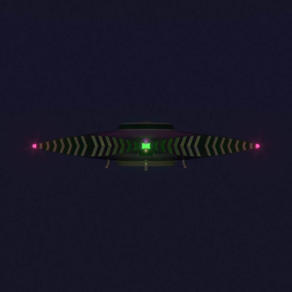 TR-3B Secret Triangular Anti Gravity Space Craft 3D model_20