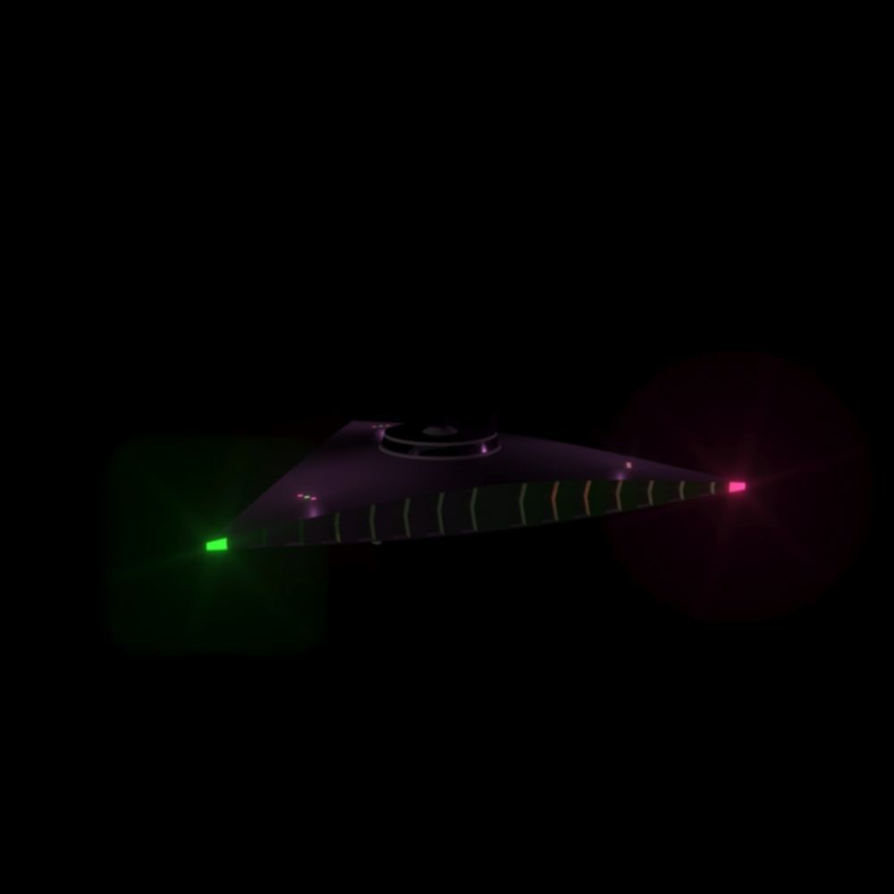 TR-3B Secret Triangular Anti Gravity Space Craft 3D model_19